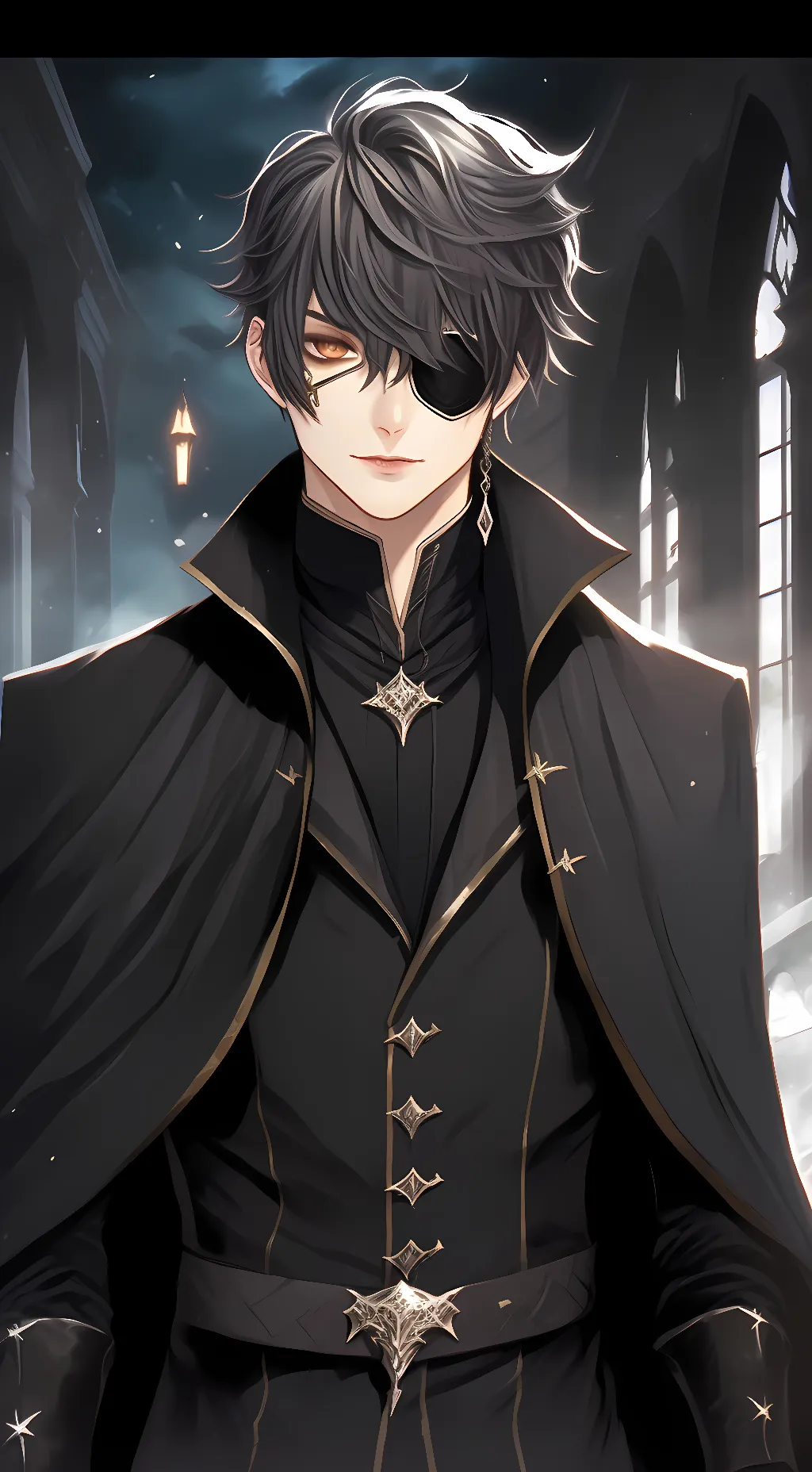 ai character: Gilbert V Obsidian background