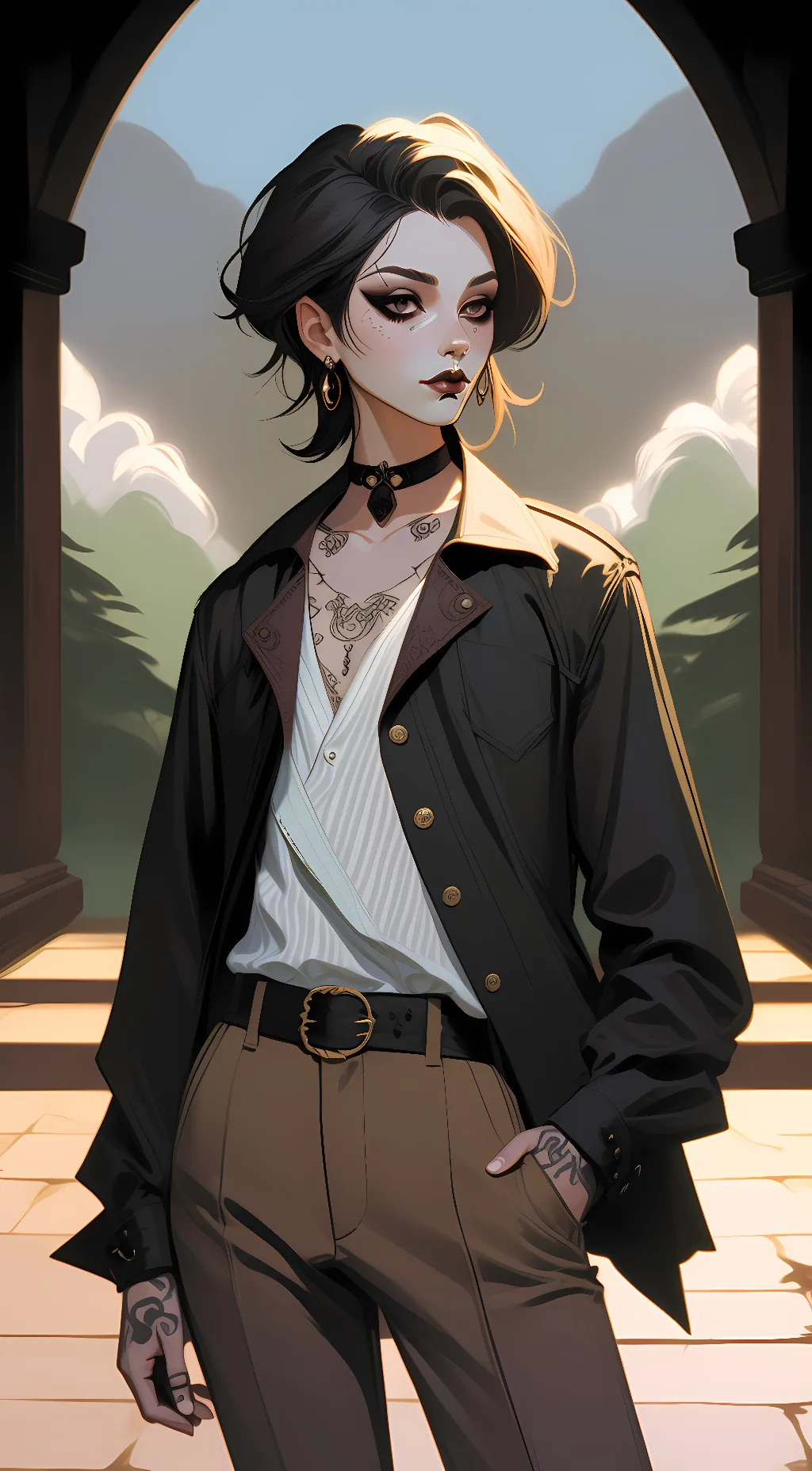 ai character: Amethyst background