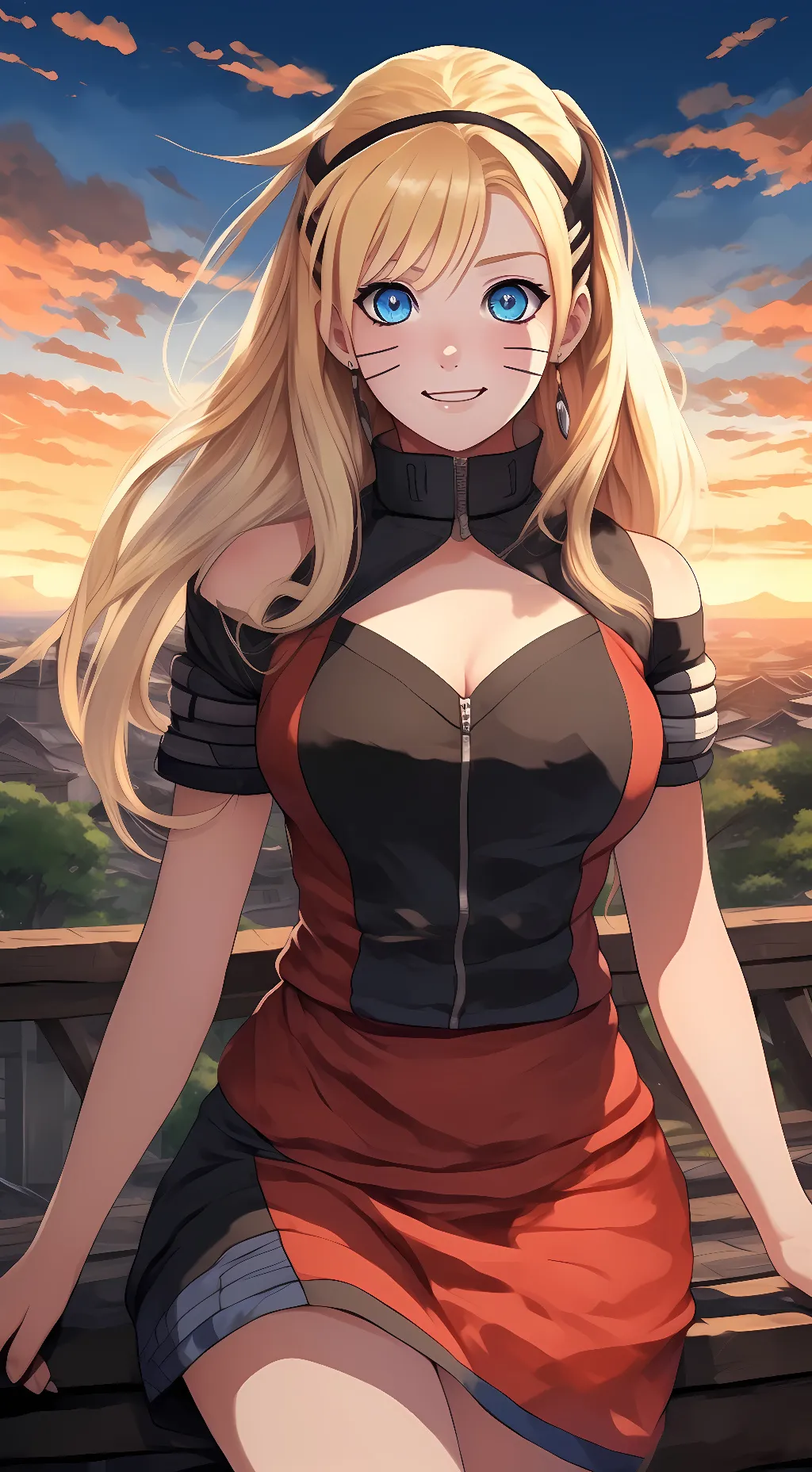 ai character: Naruko Uzumaki  background