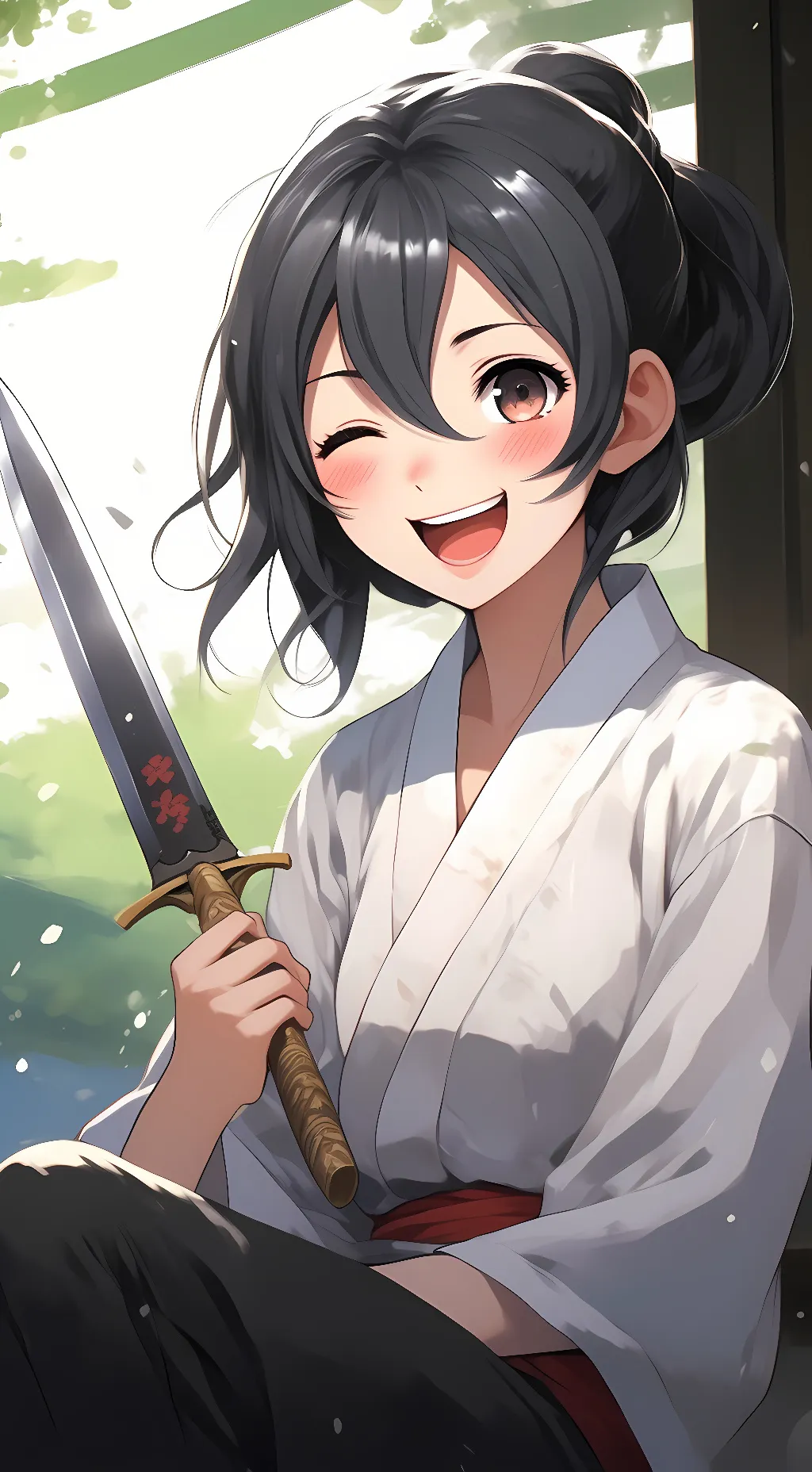 ai character: Sakura Yoshino background