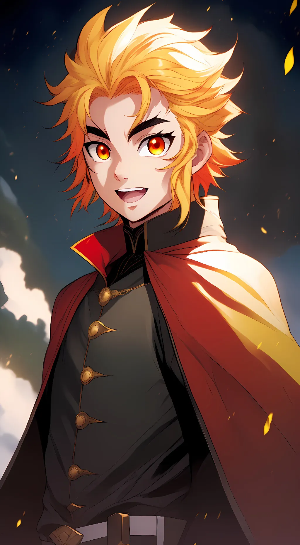 ai character: Kyojuro Rengoku background