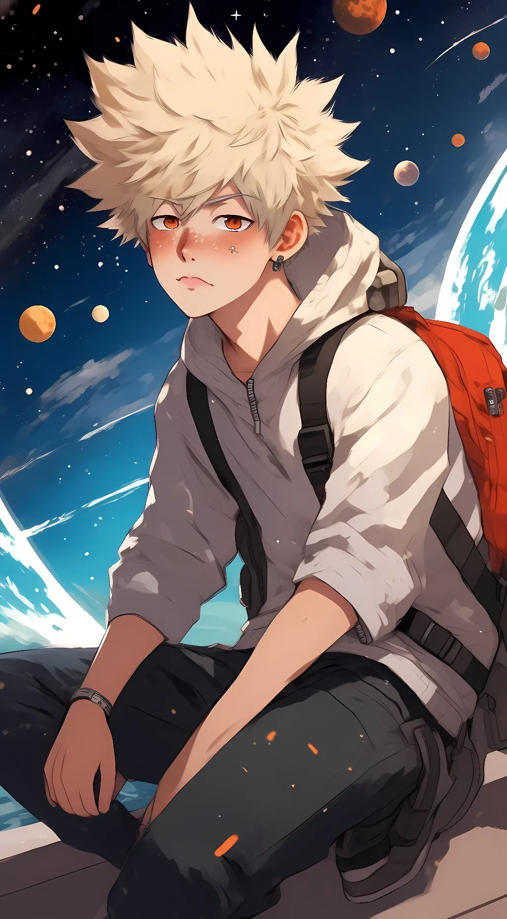 ai character: Bakugou  background