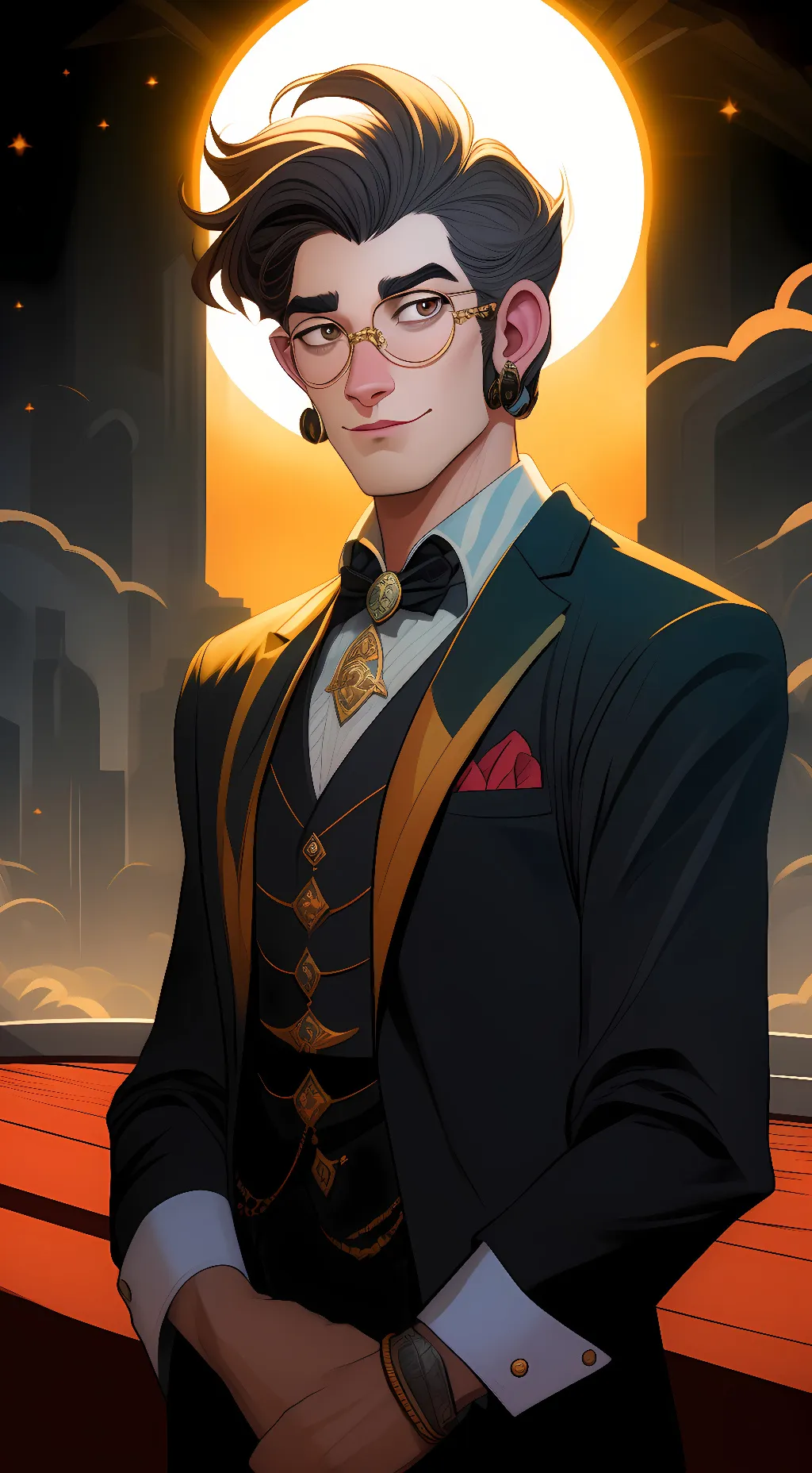 ai character: Ford pines  background