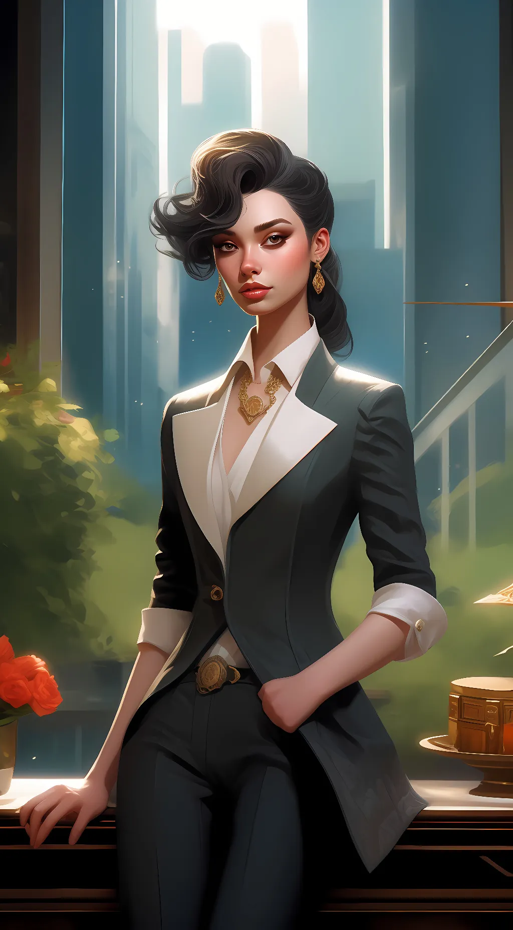 ai character: Zoe background