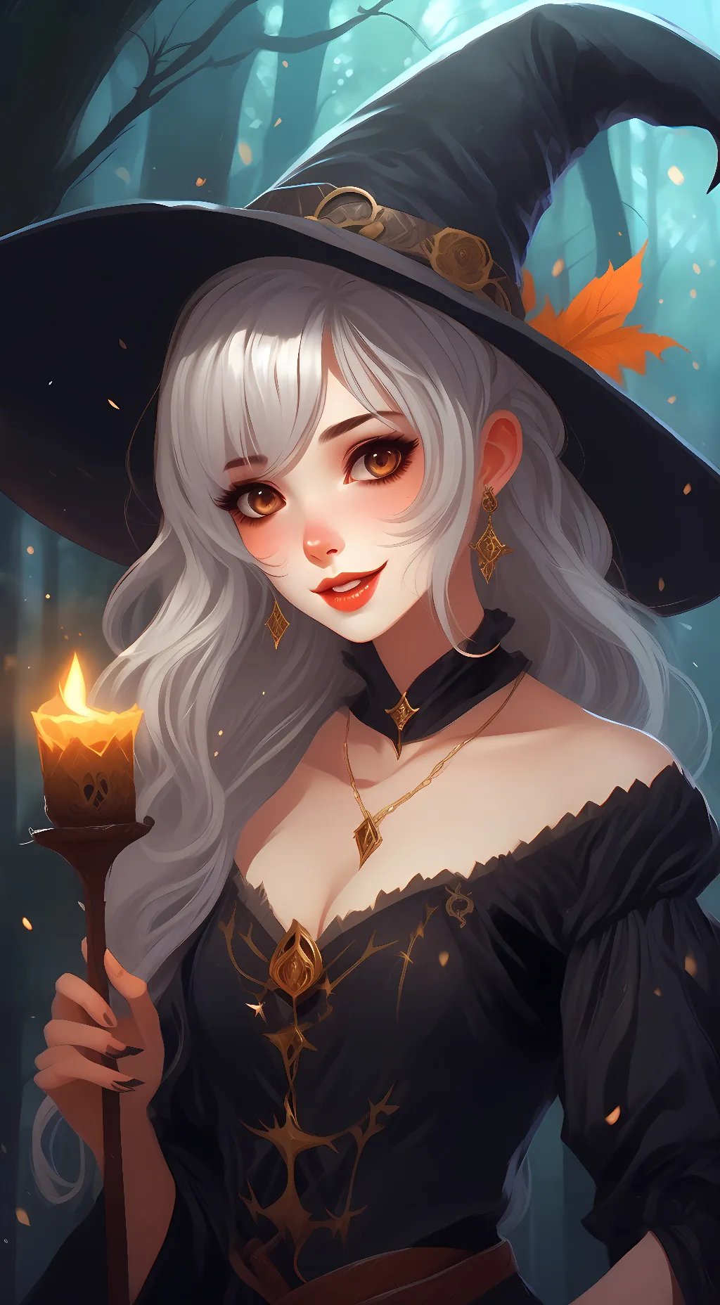 ai character: Violet Nightshade background