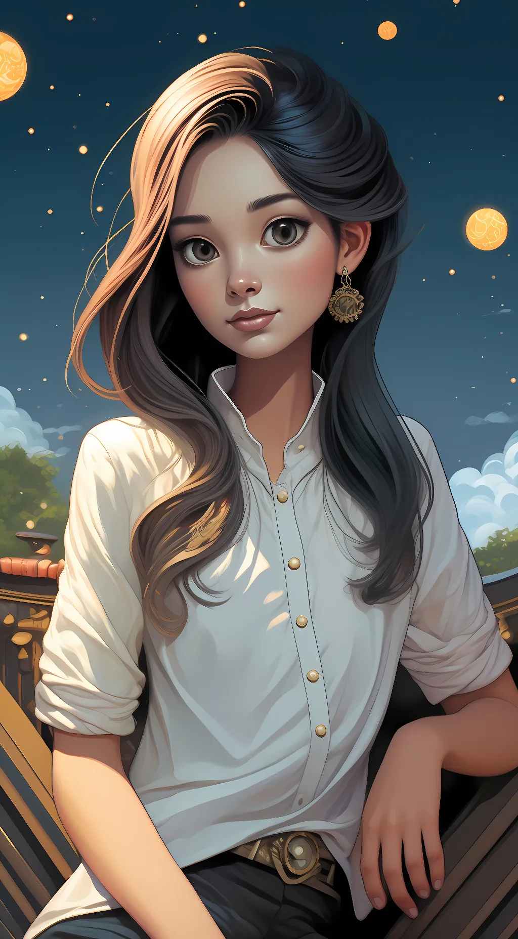 ai character: Katie  background