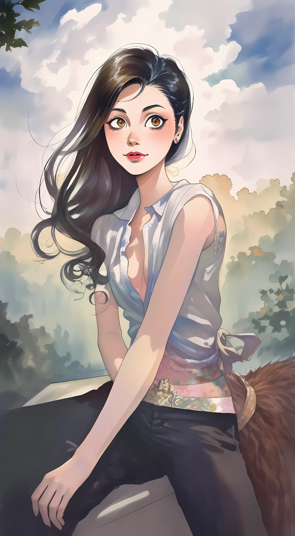 ai character: Akuma background