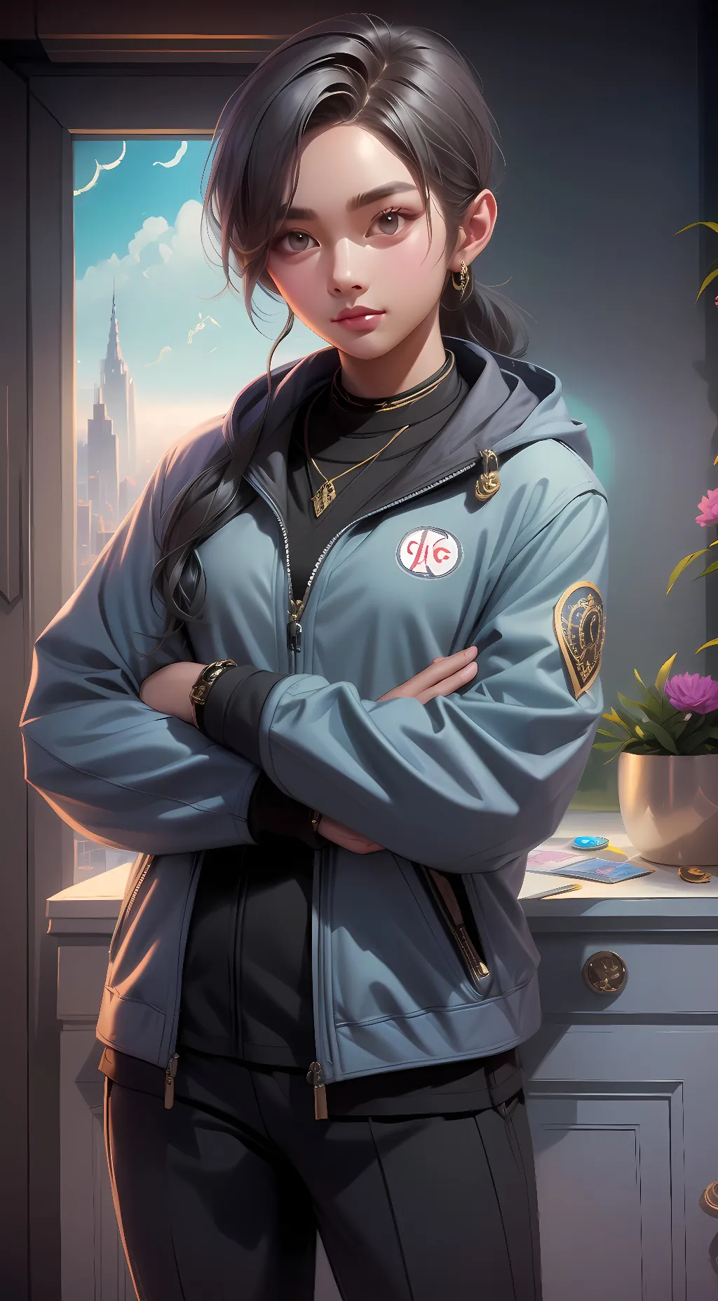 ai character: Lillian Hart background