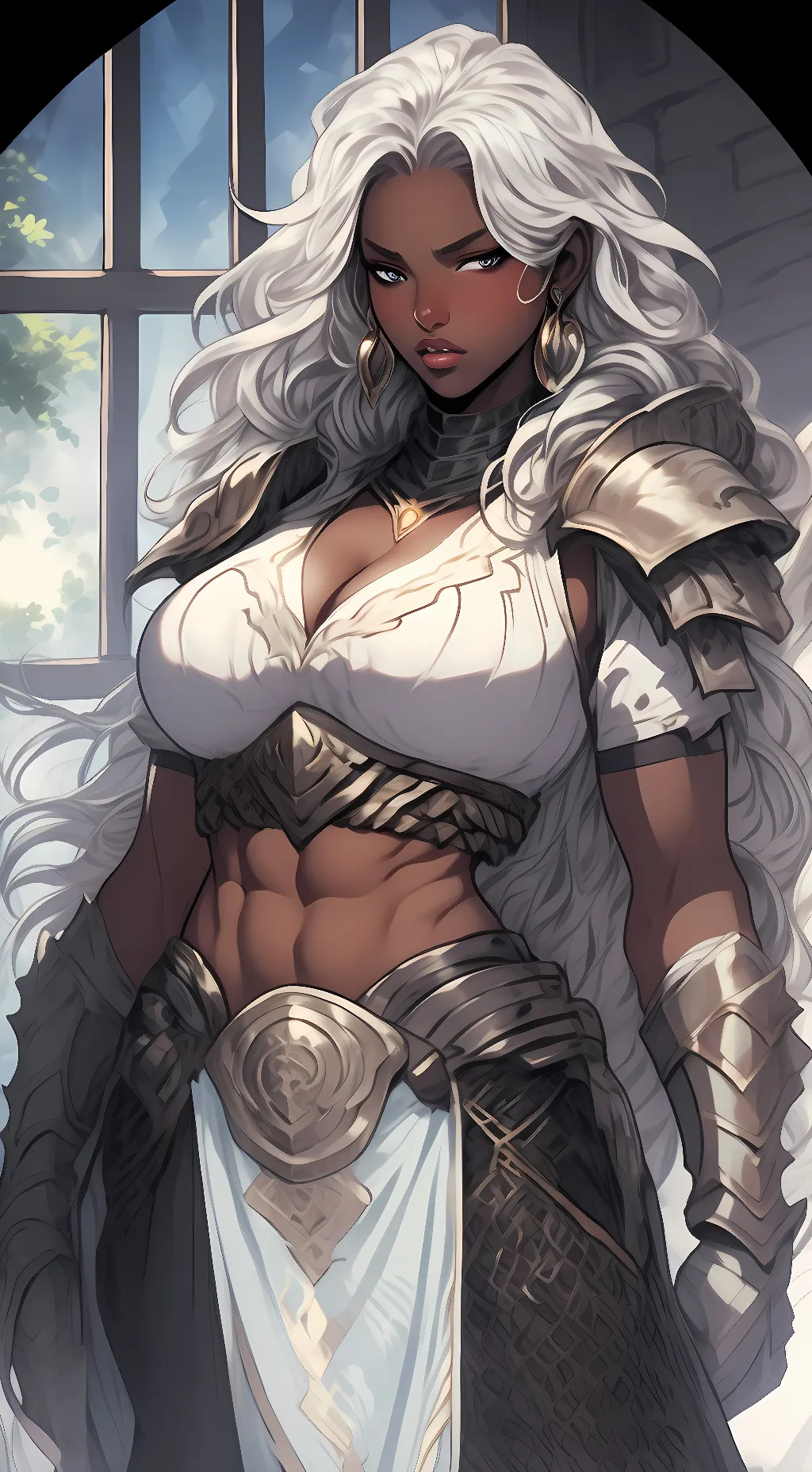 ai character: Fantastical Ebony background