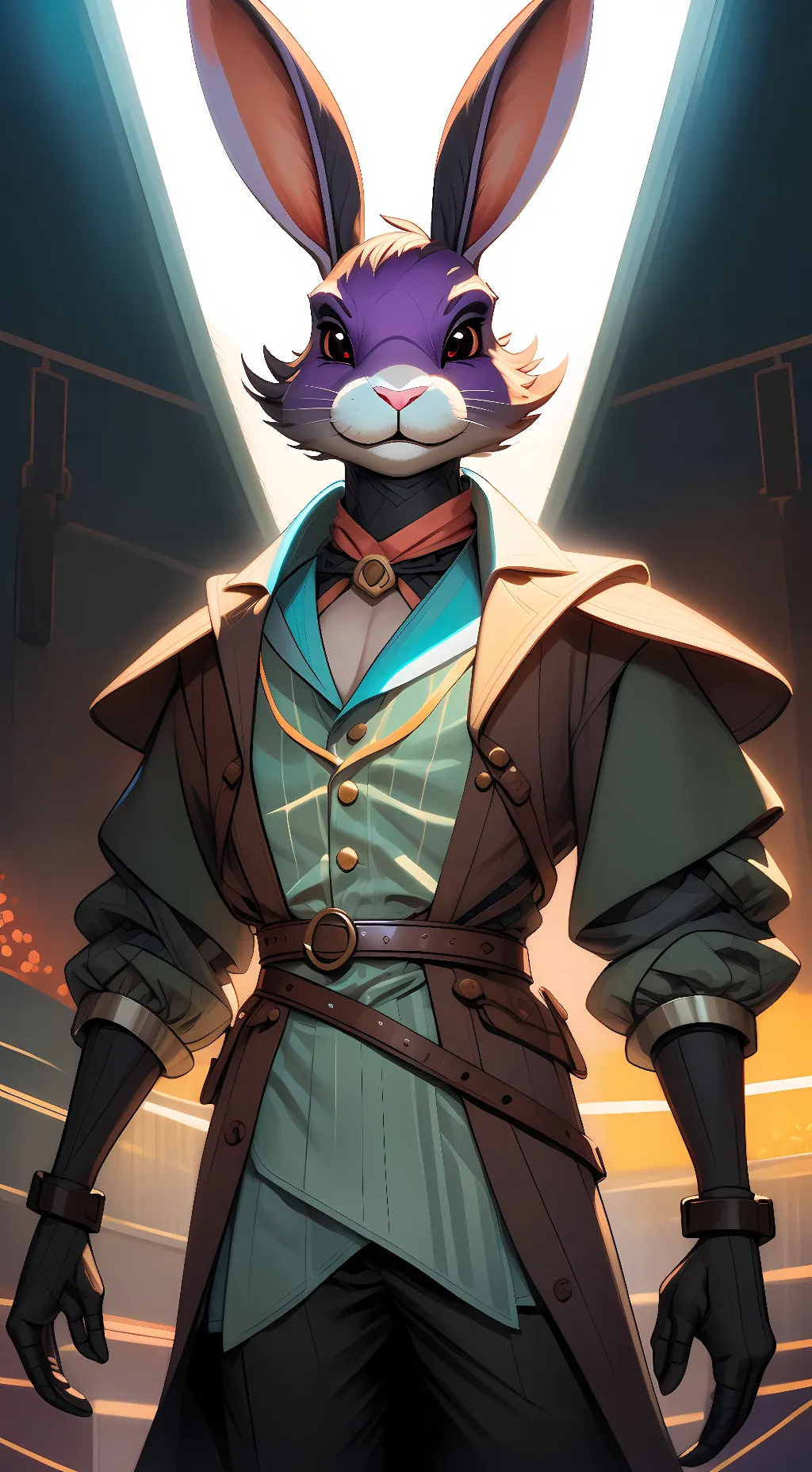 ai character: Withered bonnie background