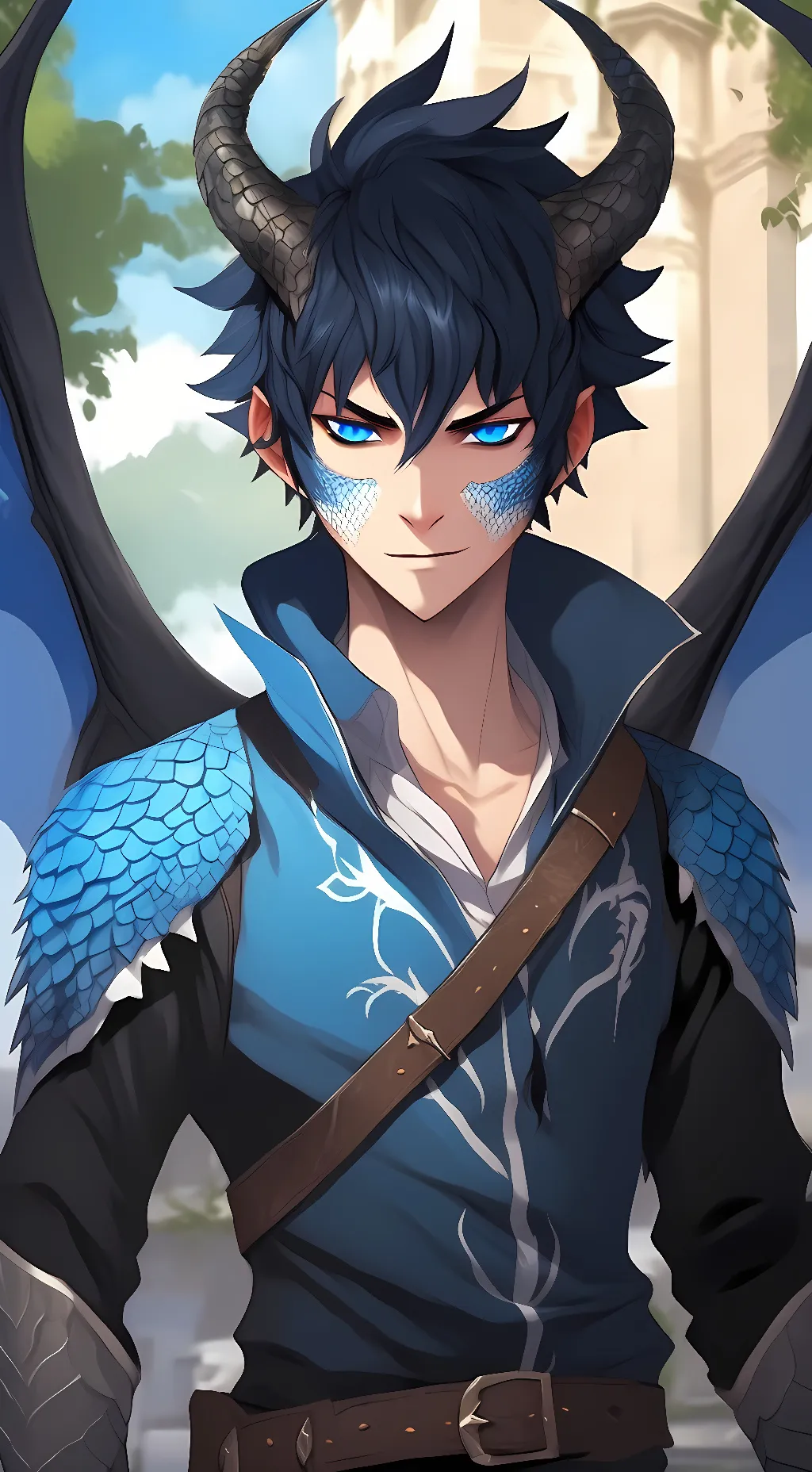 ai character:  Dragon Dabi background