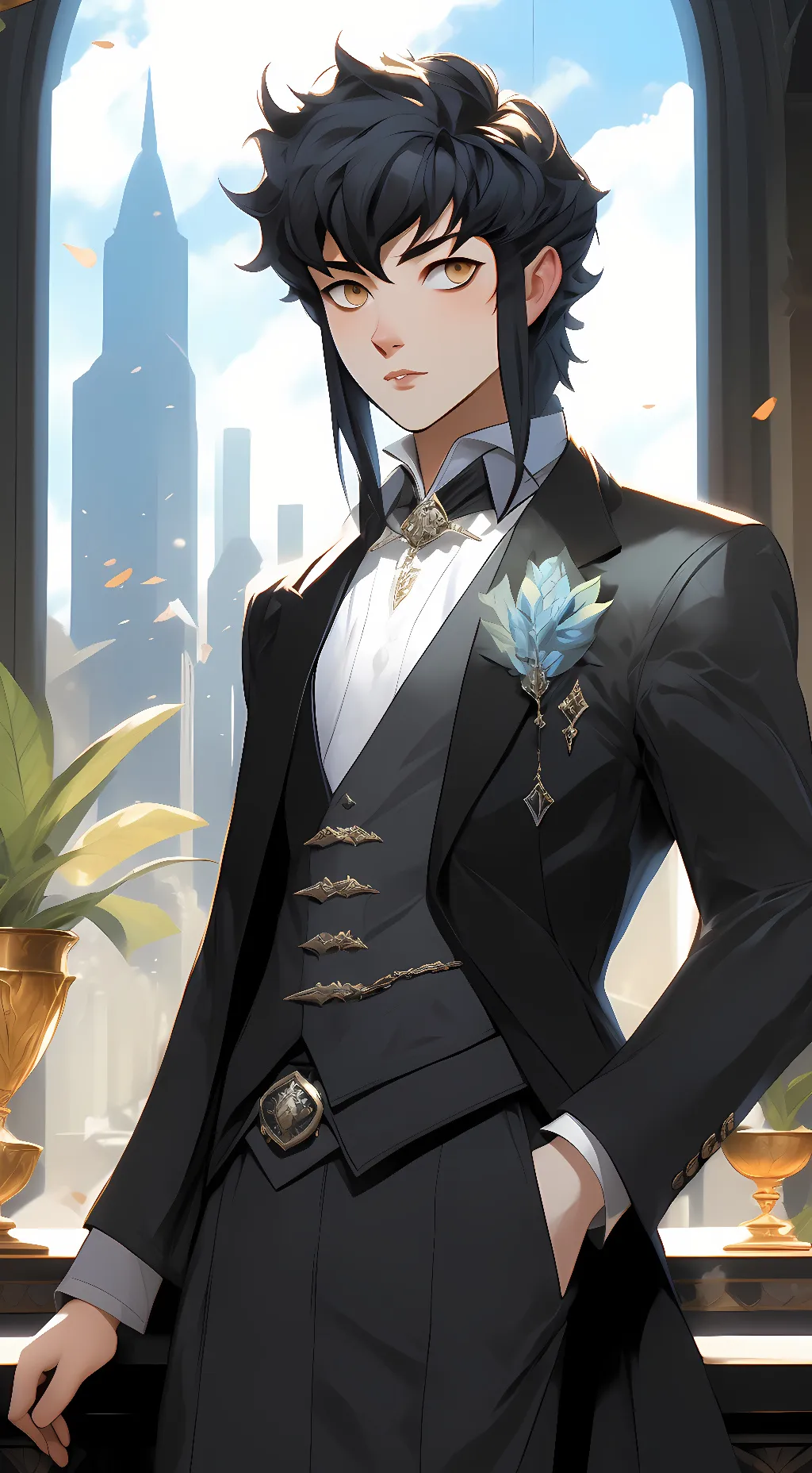 ai character: Muichiro Tokito  background