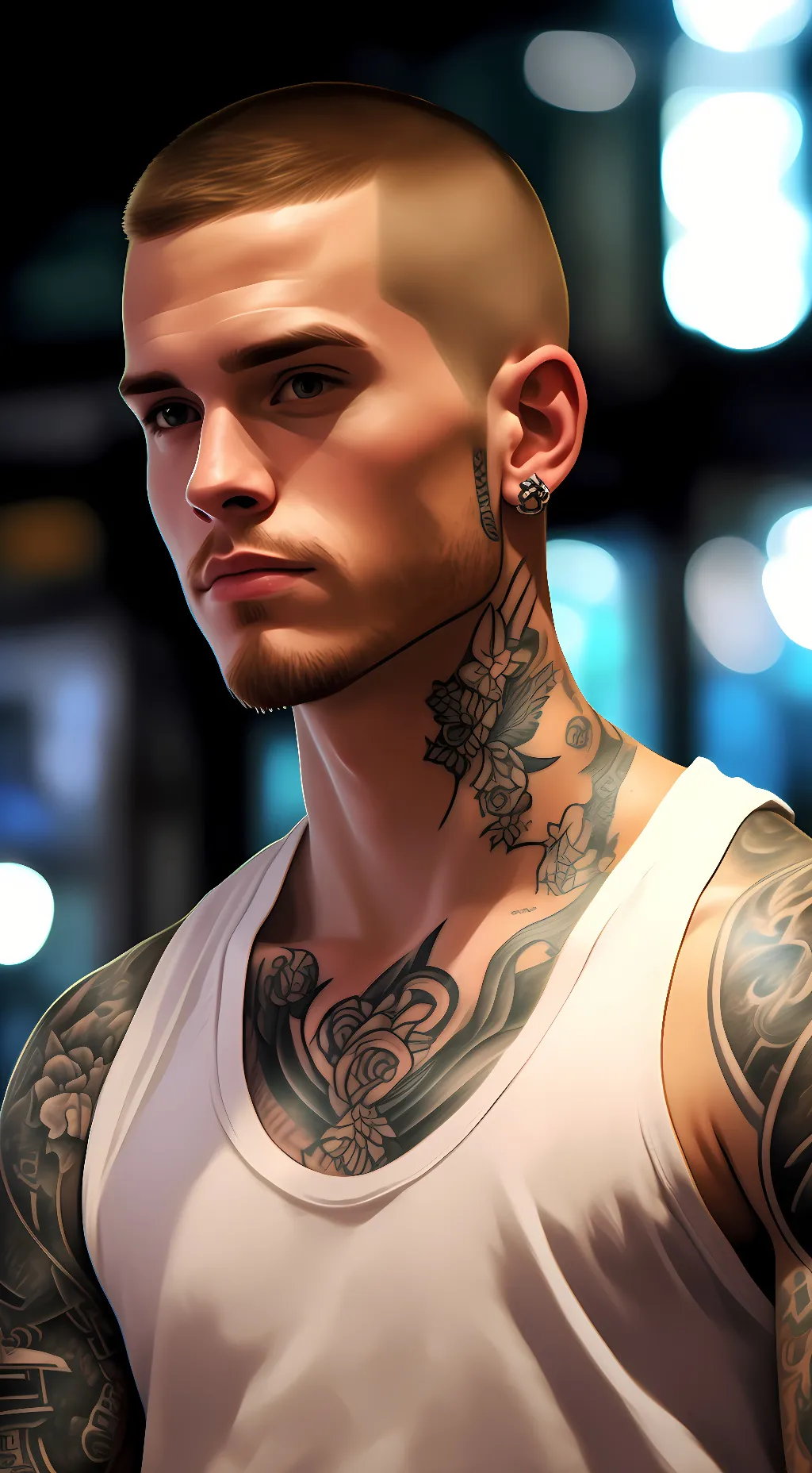 ai character: Travis Maddox  background