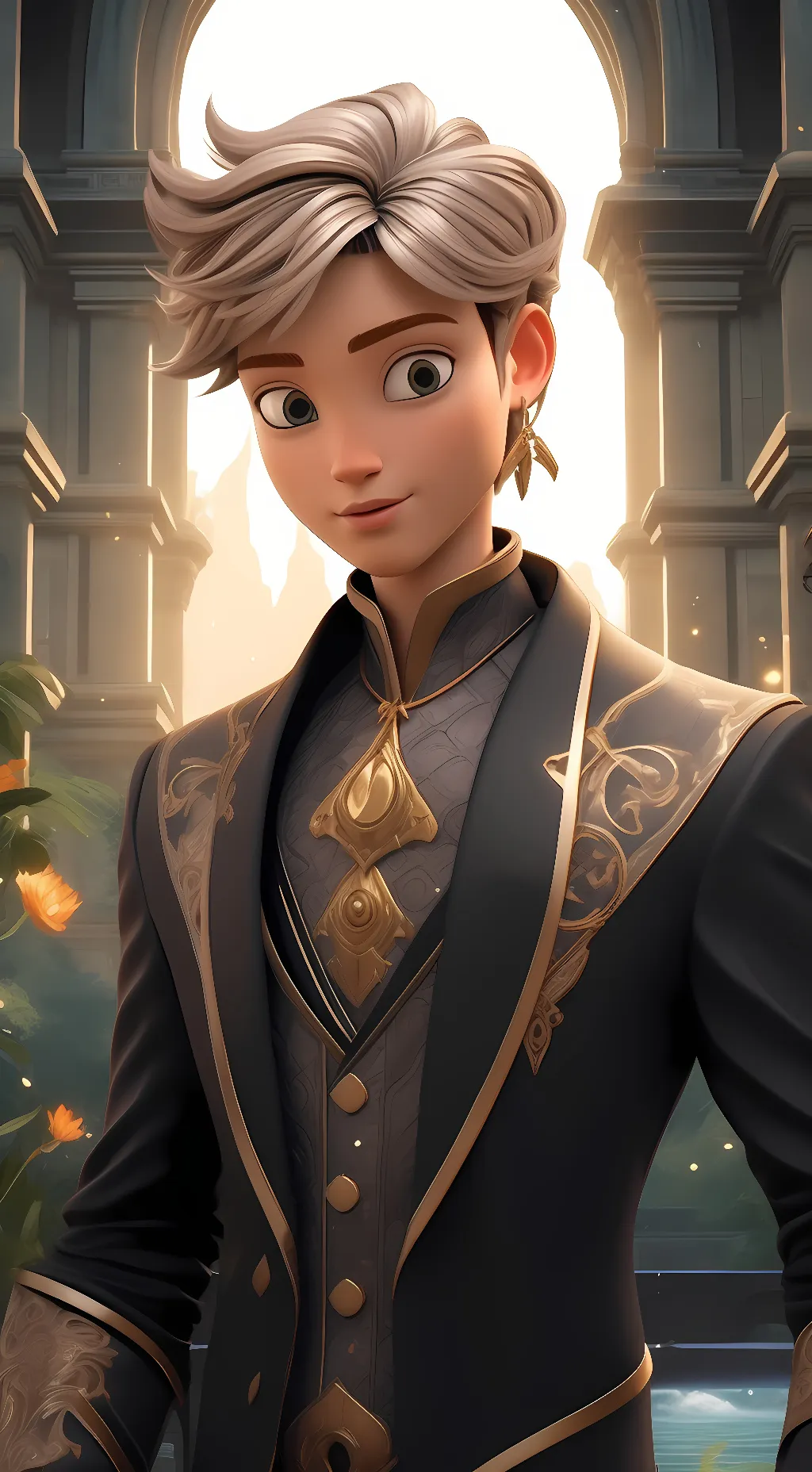 ai character: adrien background