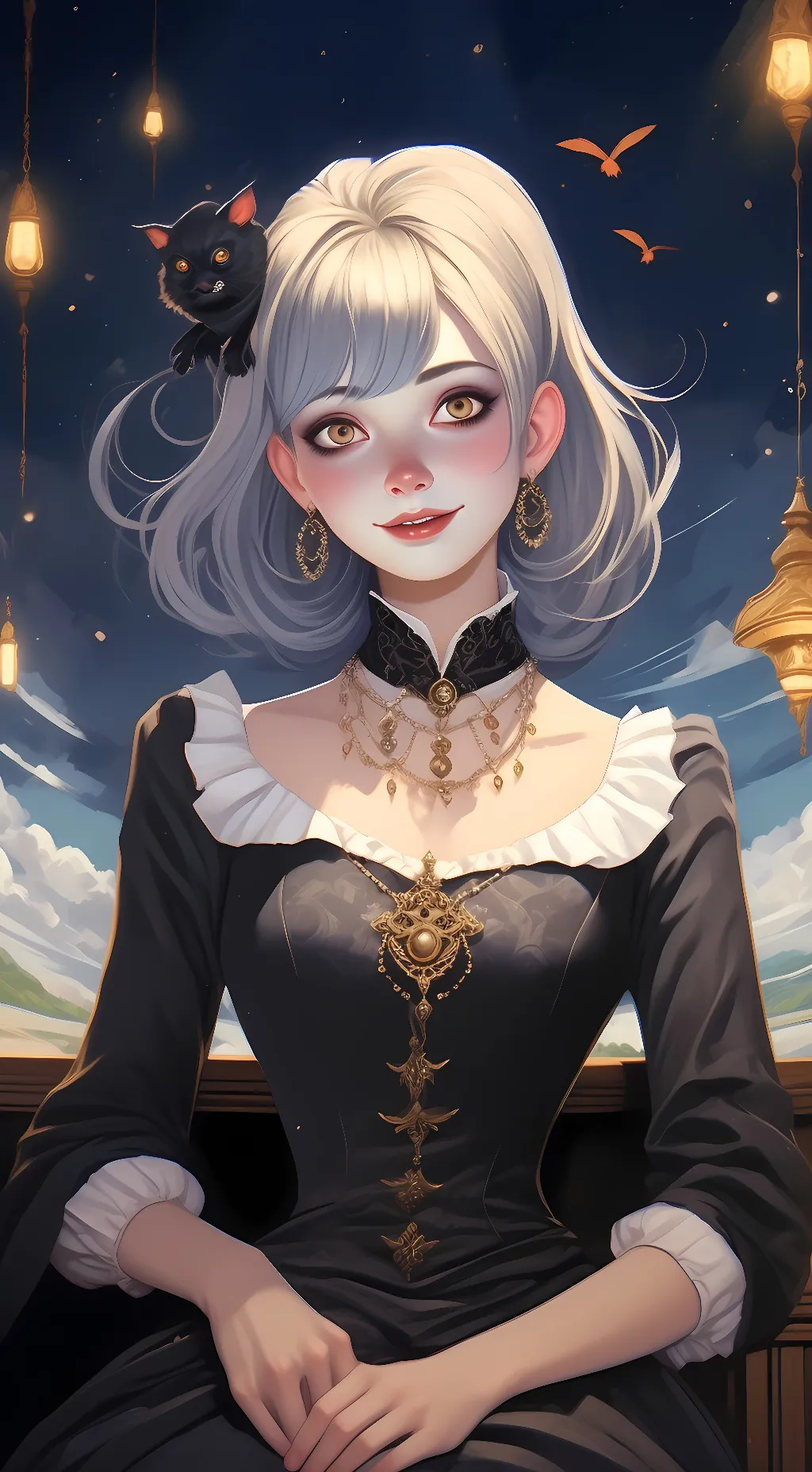 ai character: raven  background