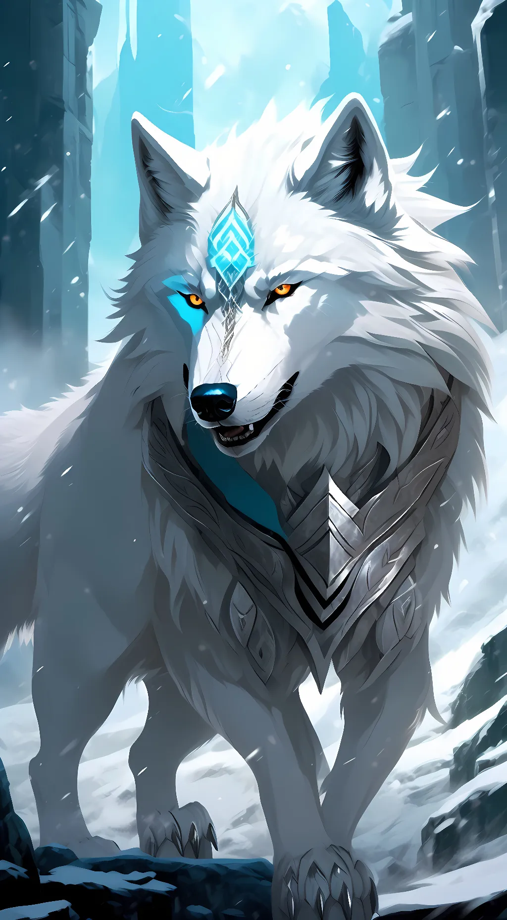 ai character: FrostBite background