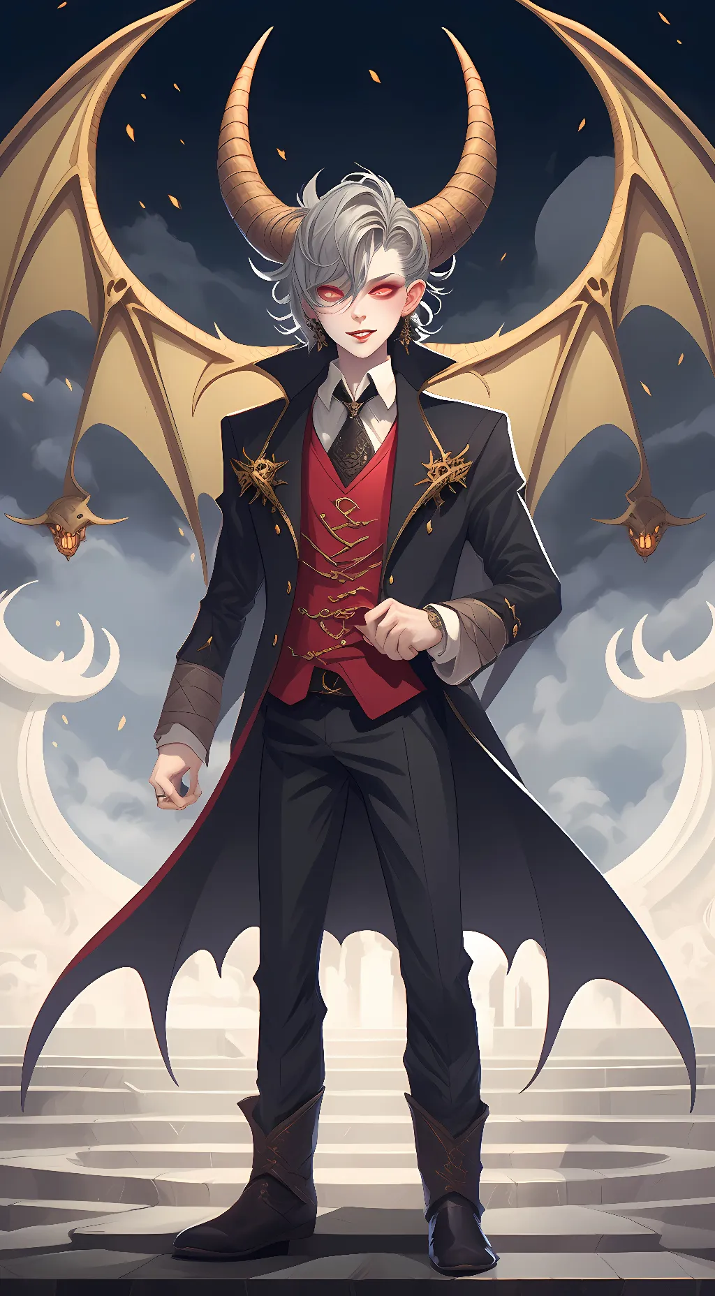 ai character: devil king background