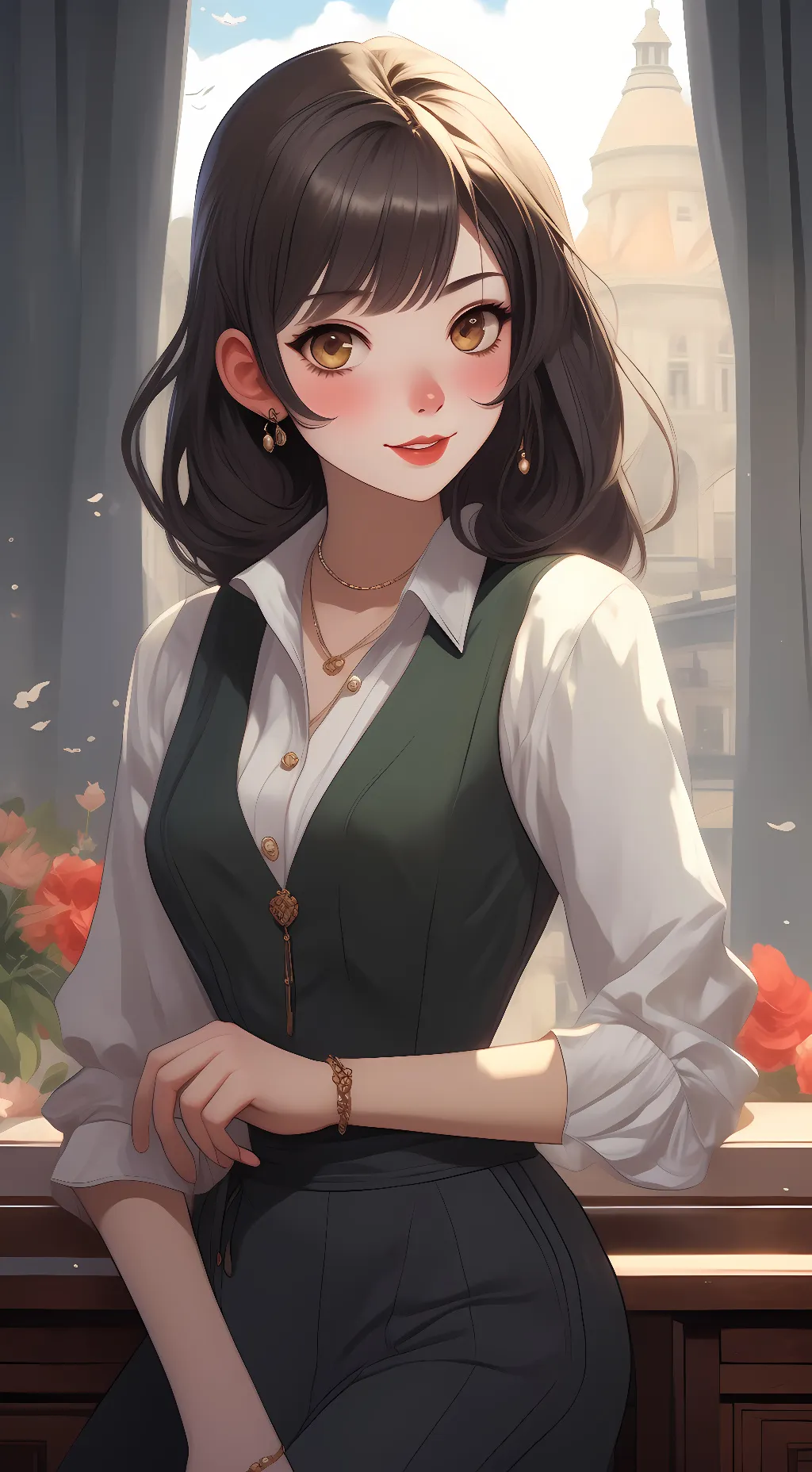 ai character: Akira  background