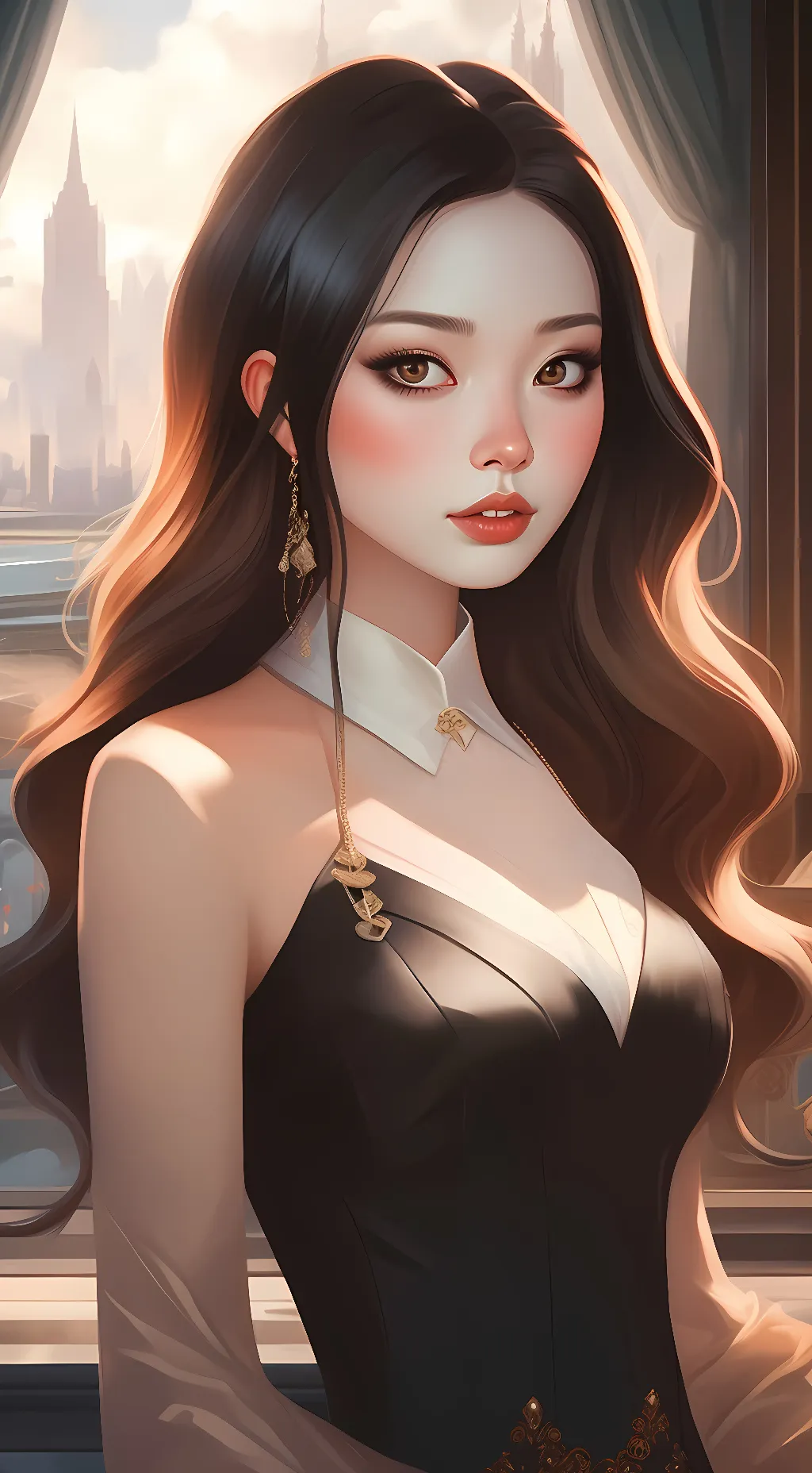 ai character: Natalie  background