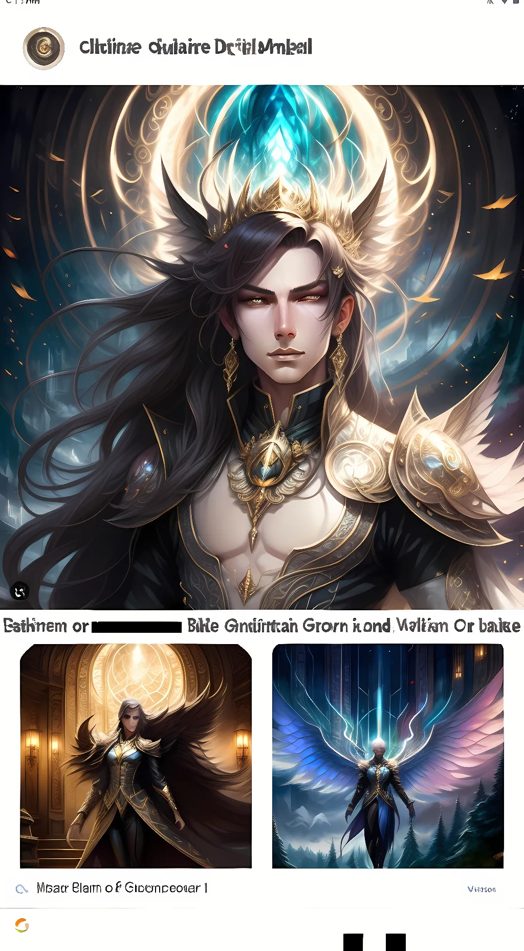 ai character: The king of earth background