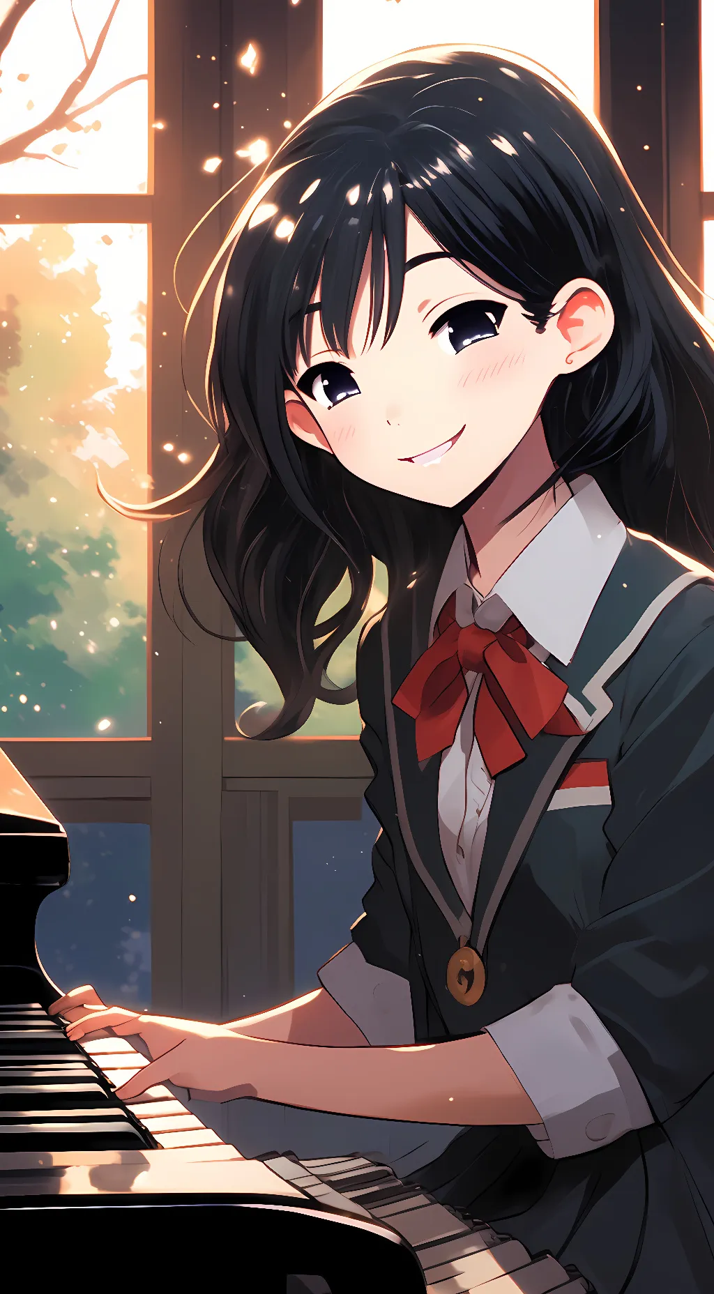 ai character: Mari (from omori) background