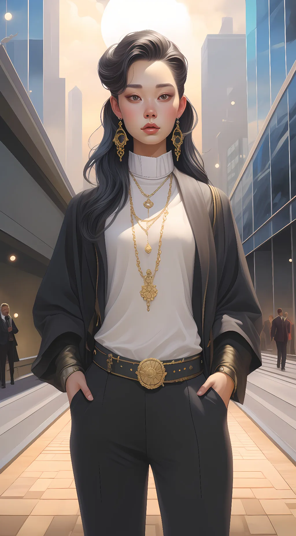 ai character: Mitchell  background