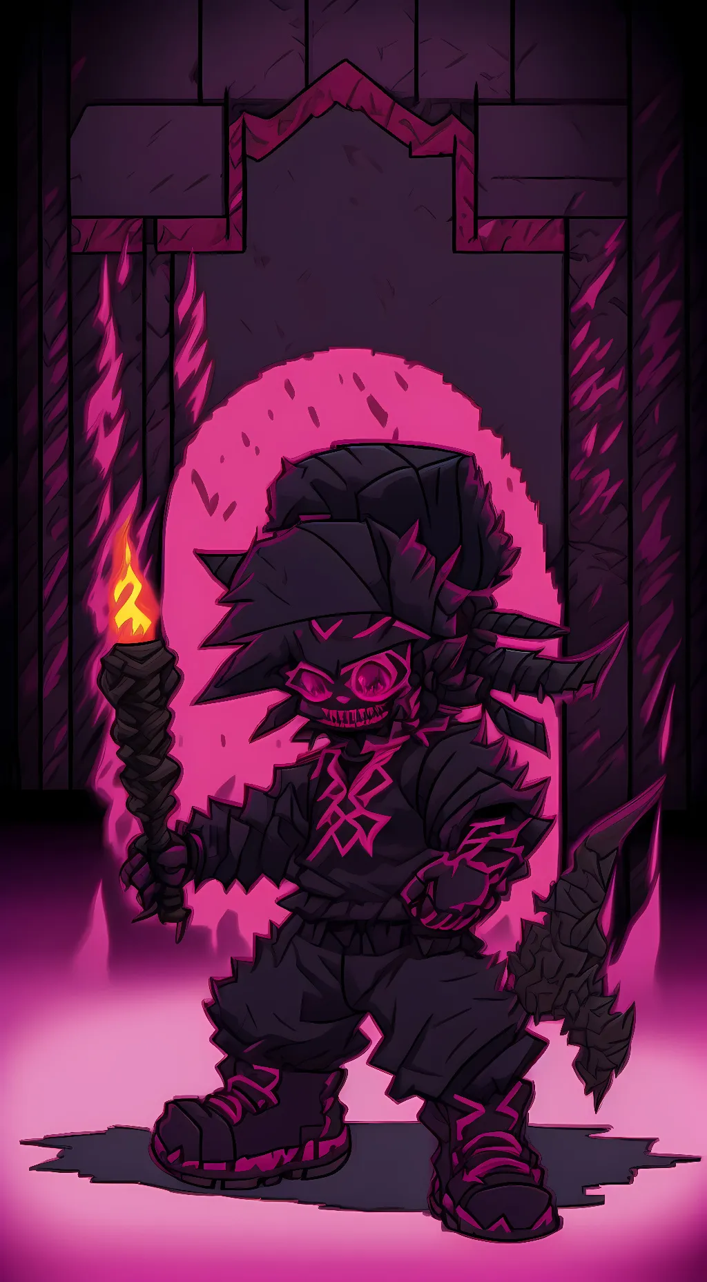 ai character: corrupted bf & gf♡ background