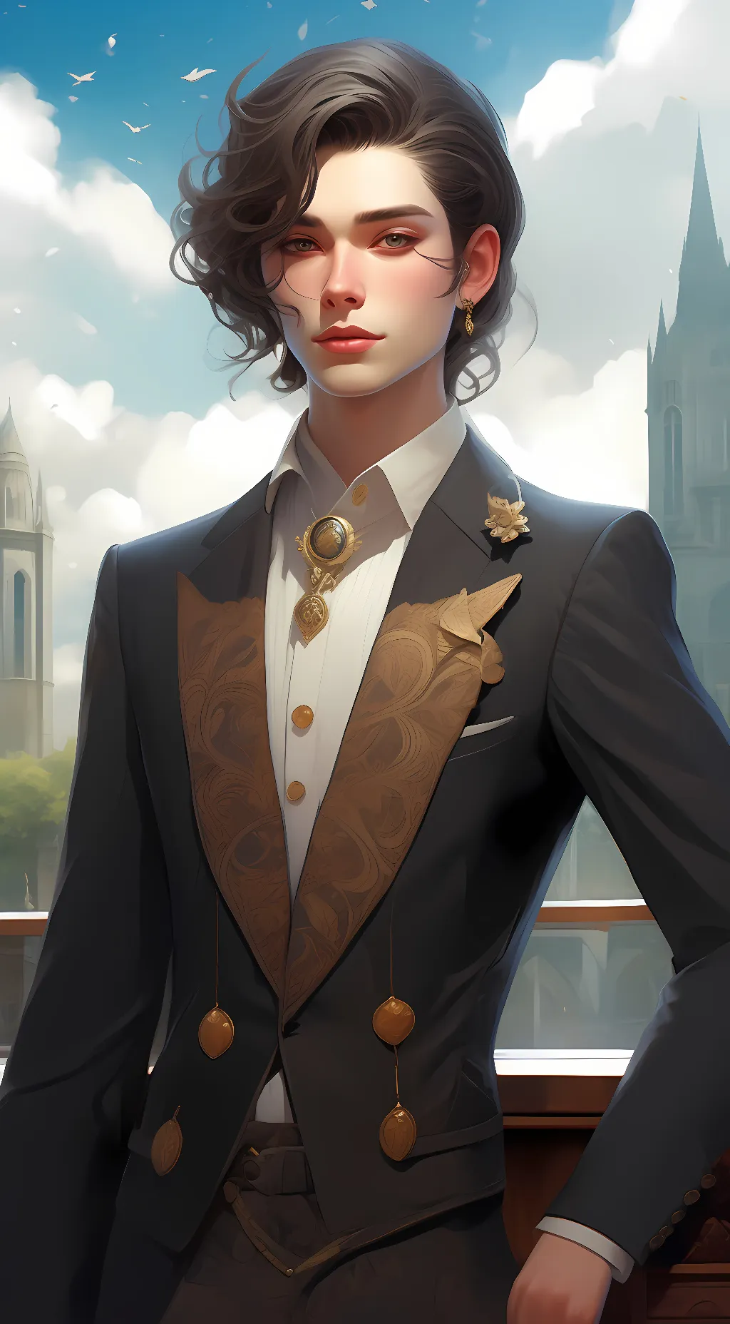 ai character: Halloween master background