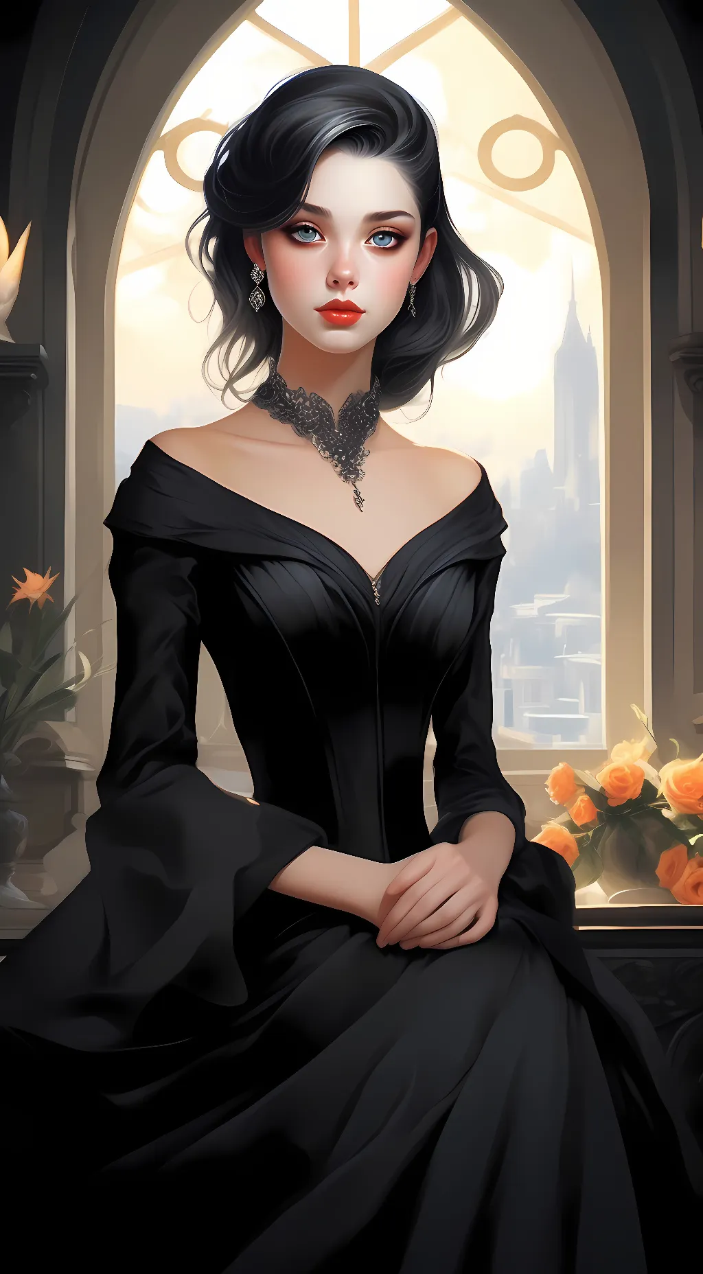 ai character: Alexa willow background