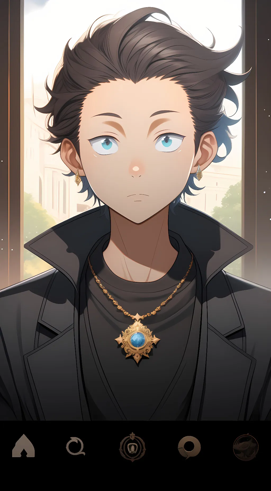 ai character: Shoya Ishida background