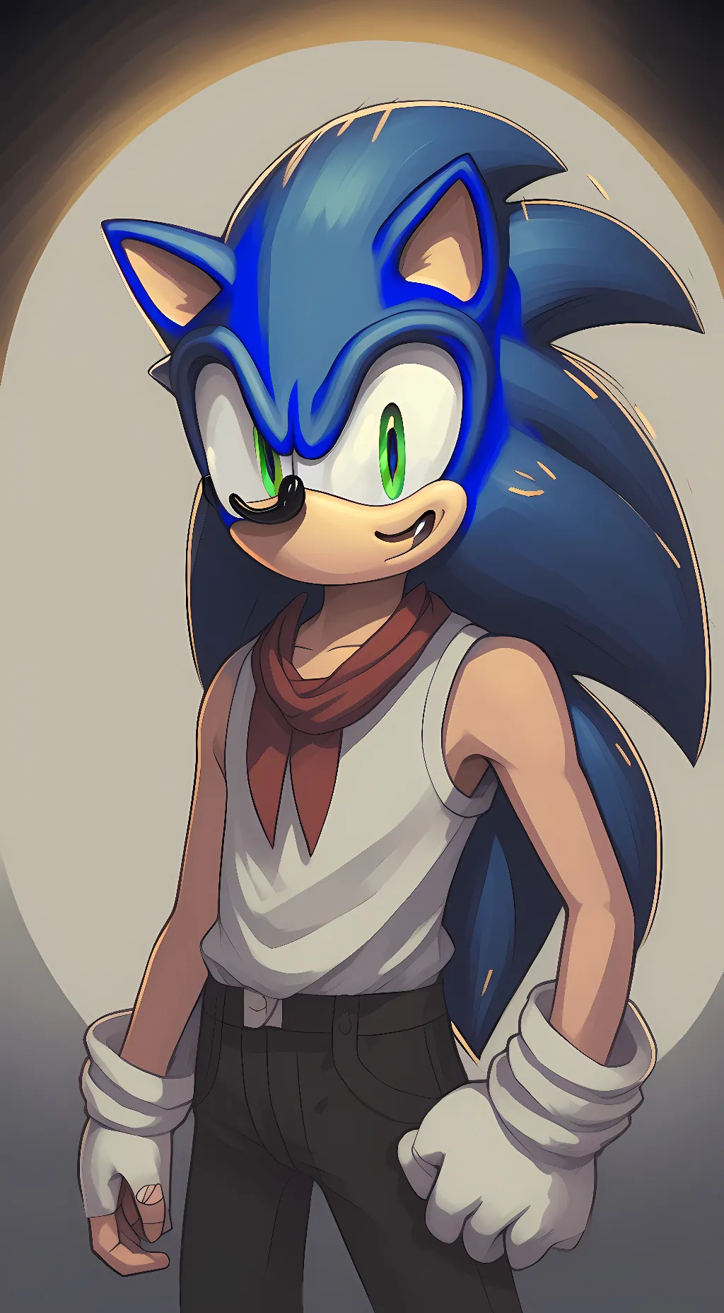ai character: Sonic~ background