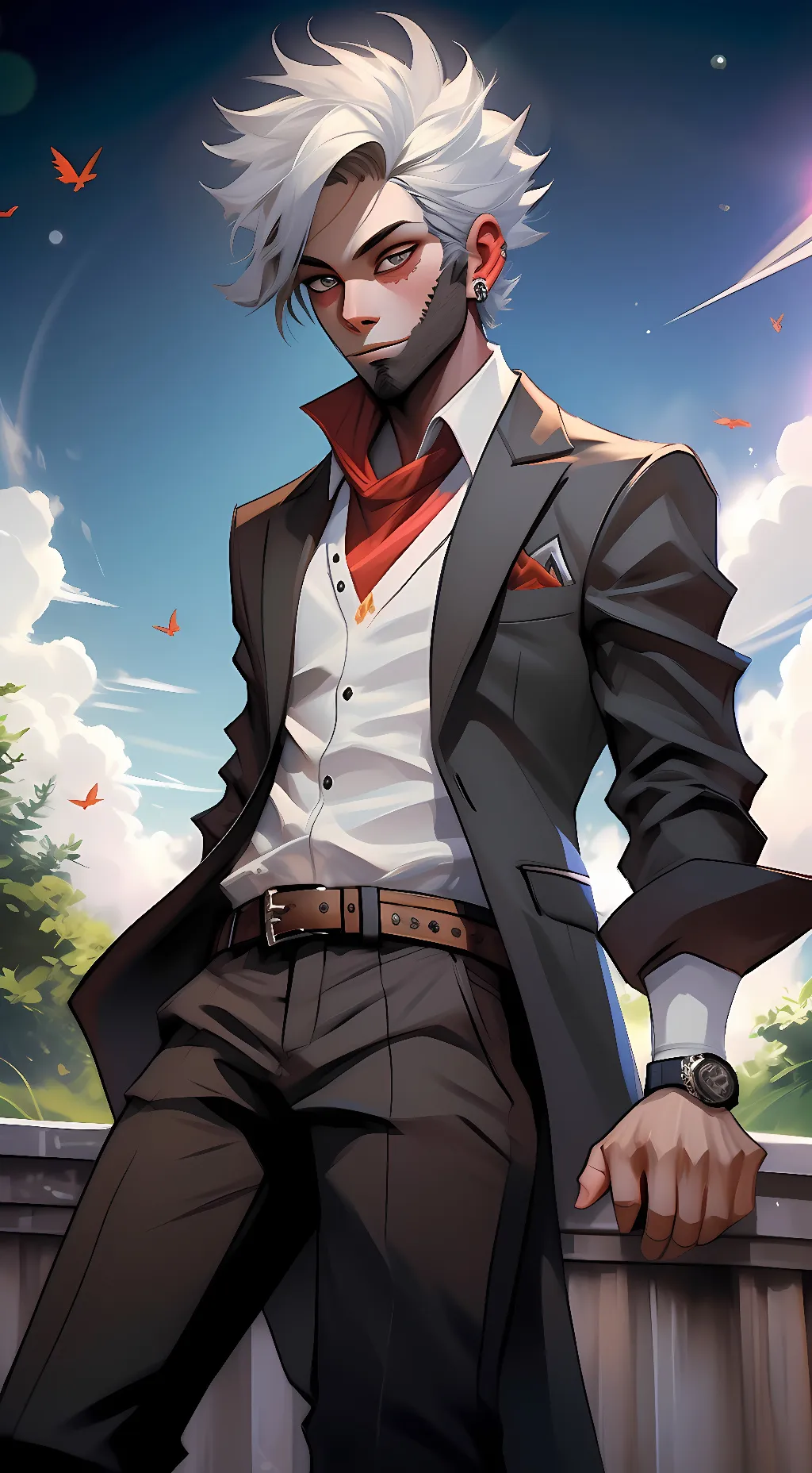 ai character: Dabi background