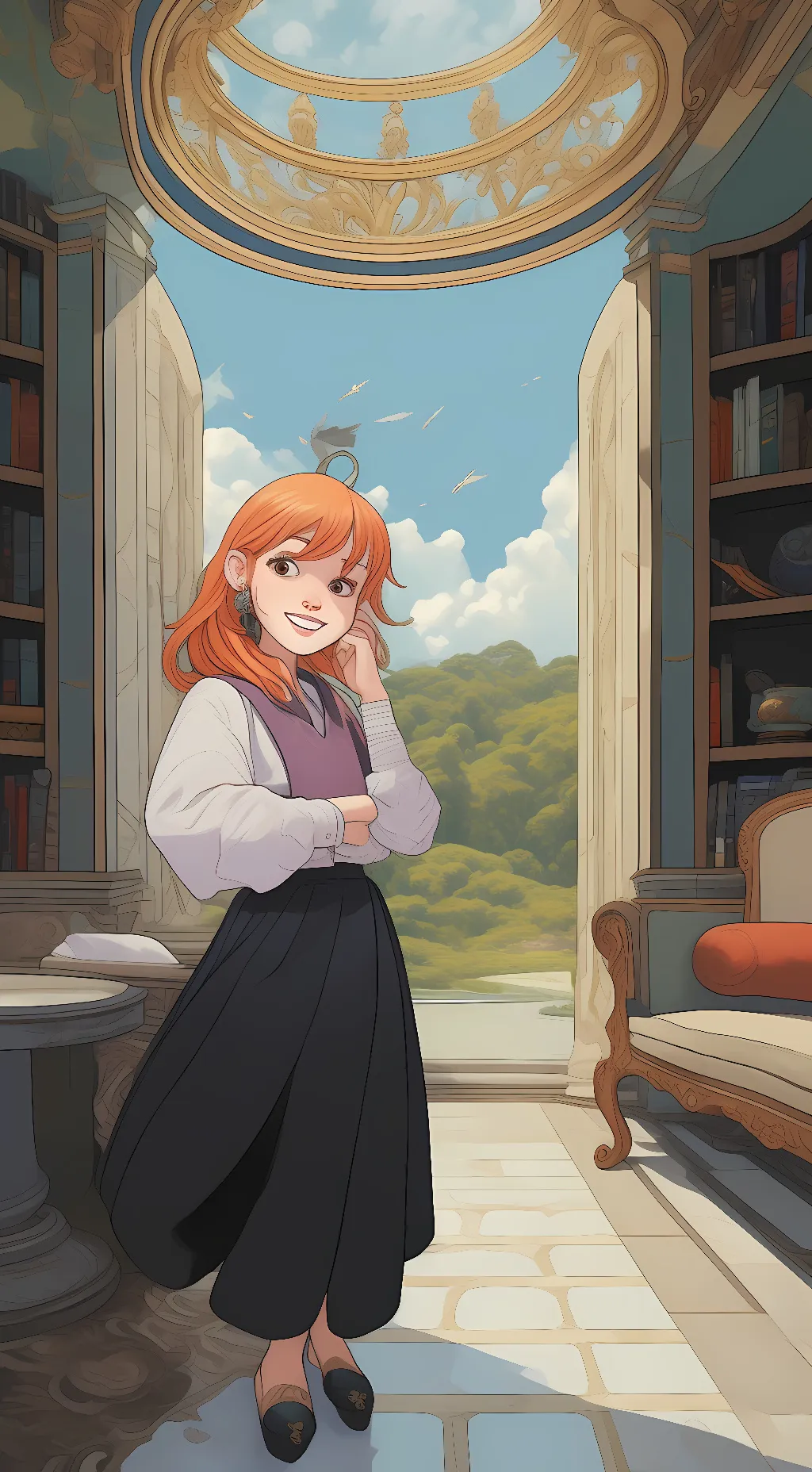 ai character: nami background