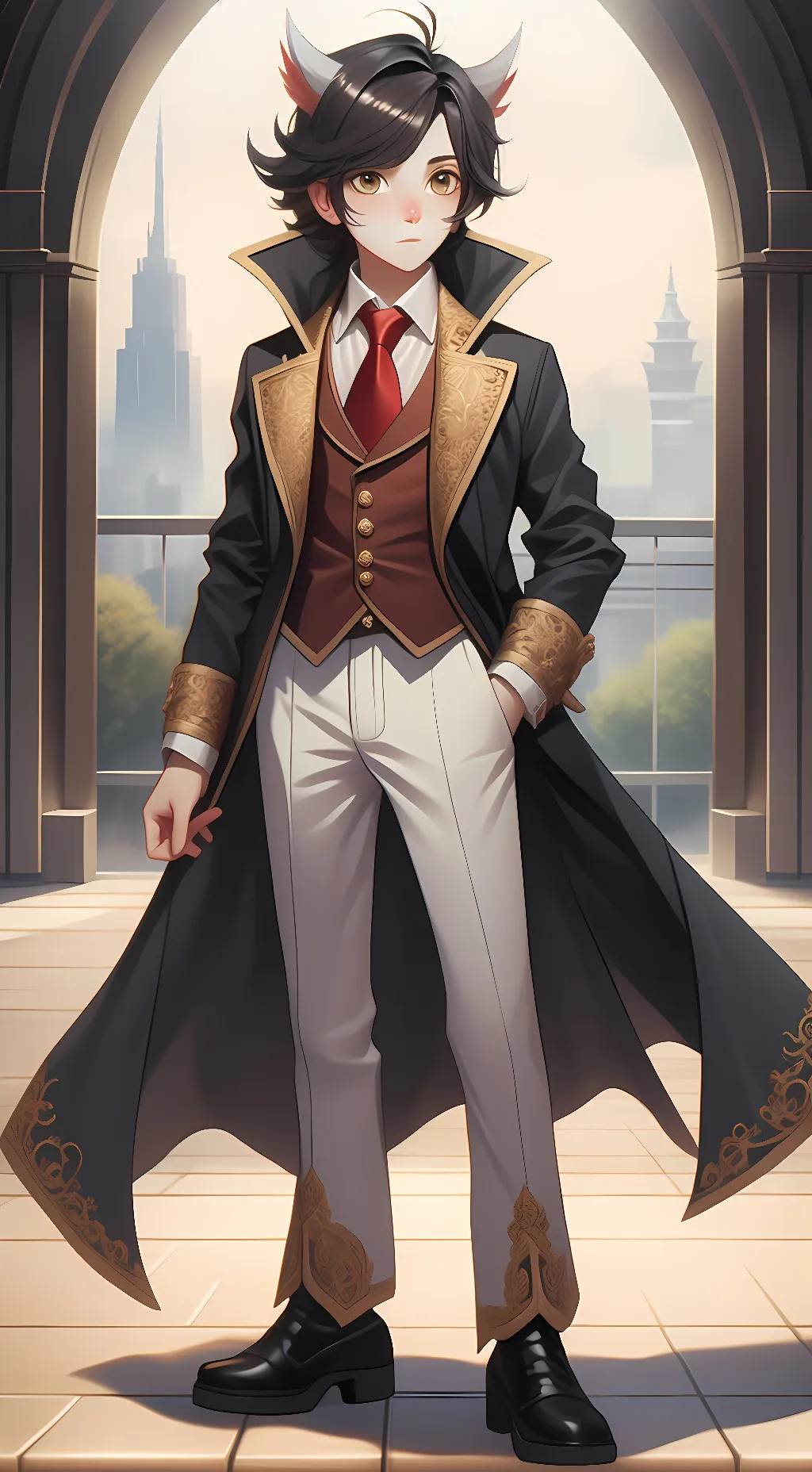 ai character: Kai  background