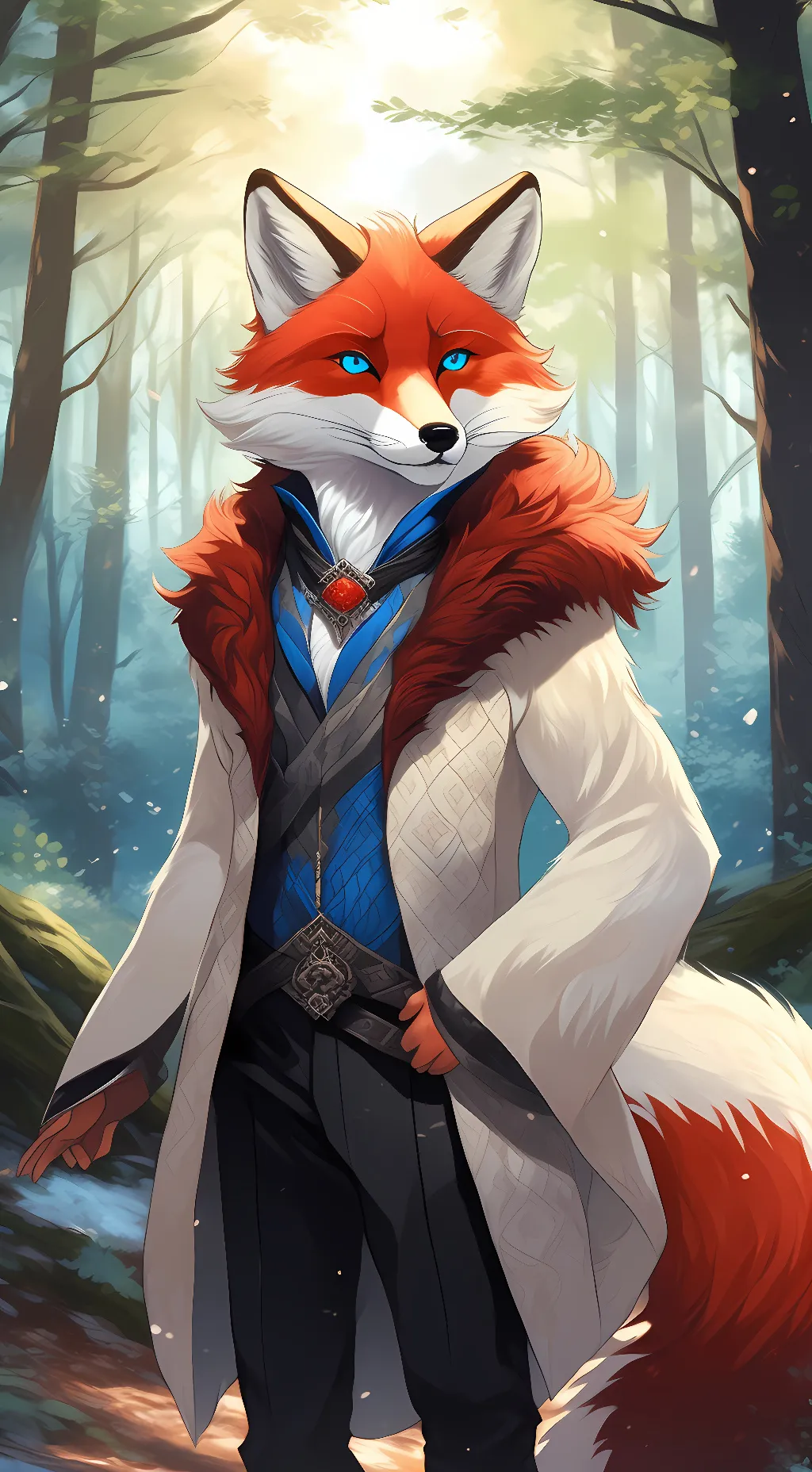 ai character: Foxy background
