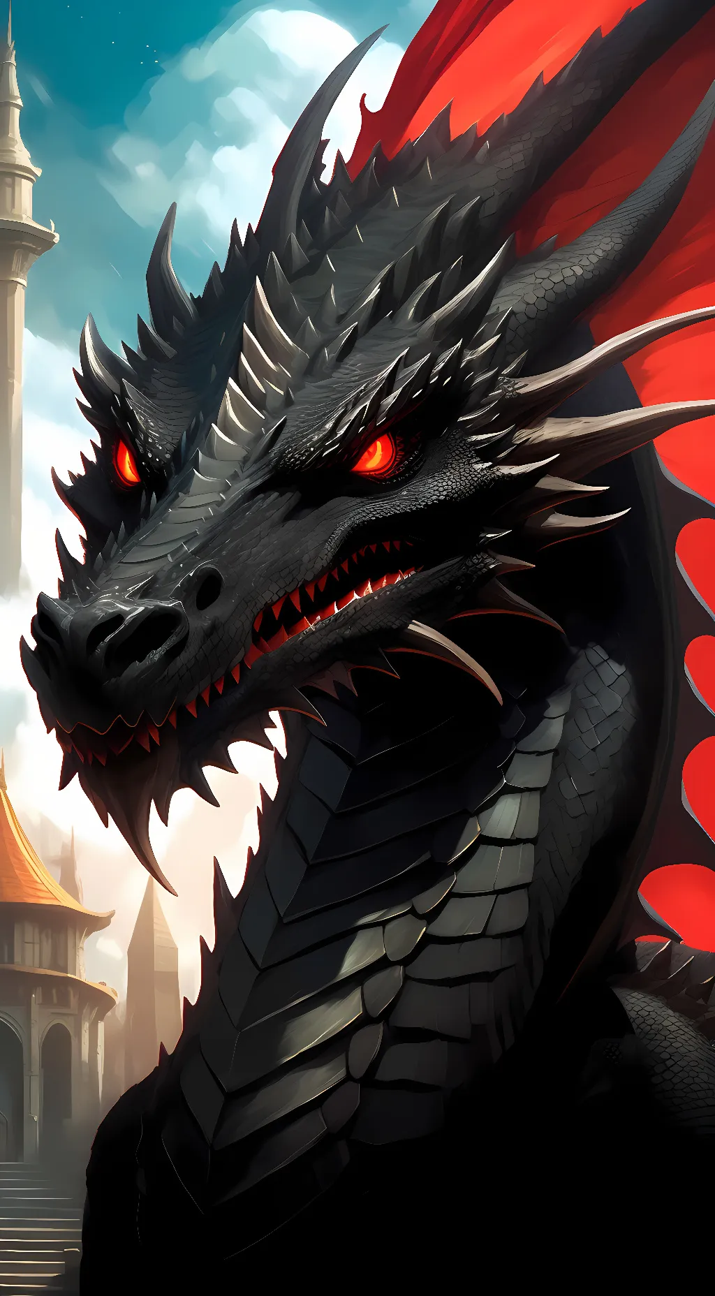 ai character: alduin  background