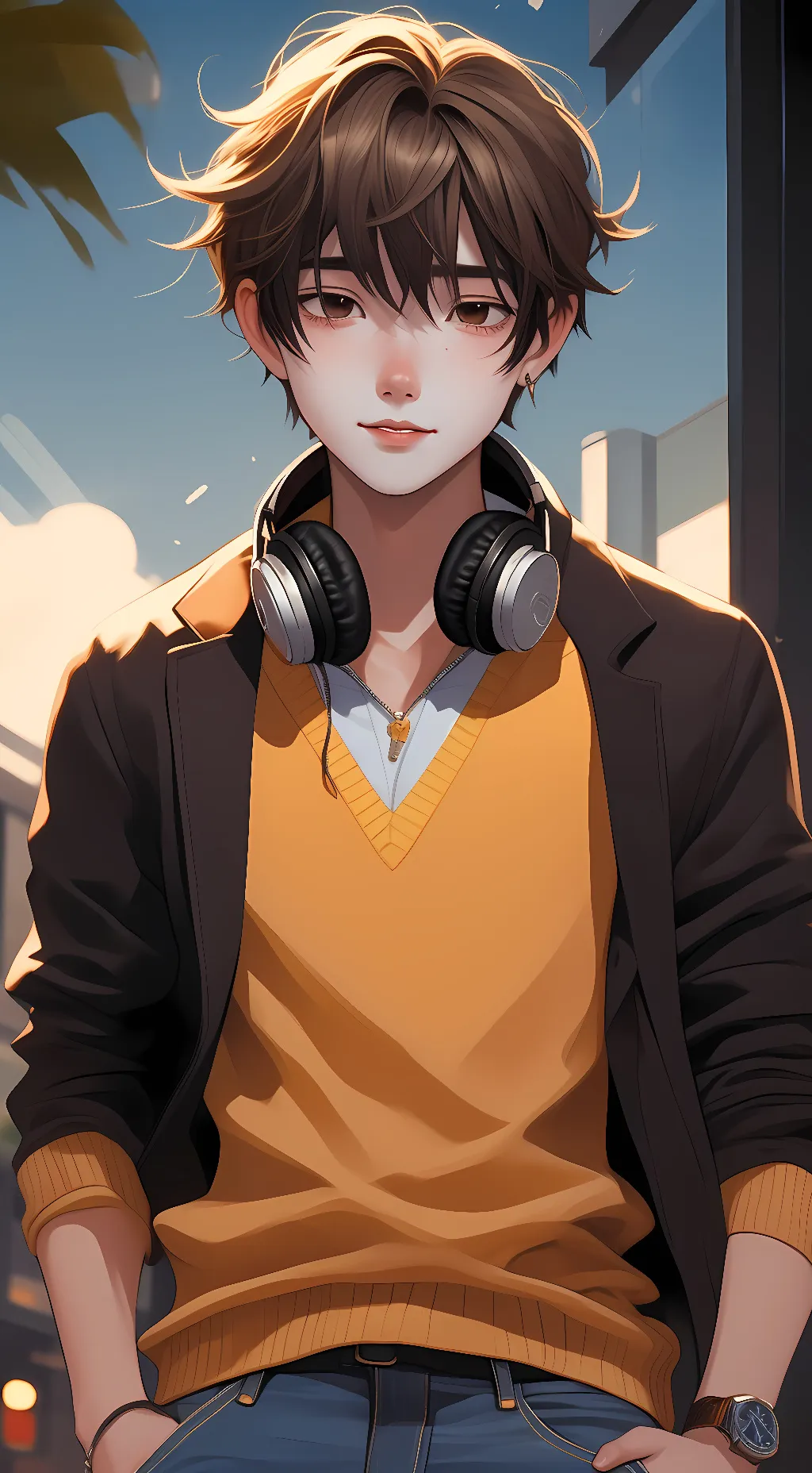 ai character: Caleb Drench  background