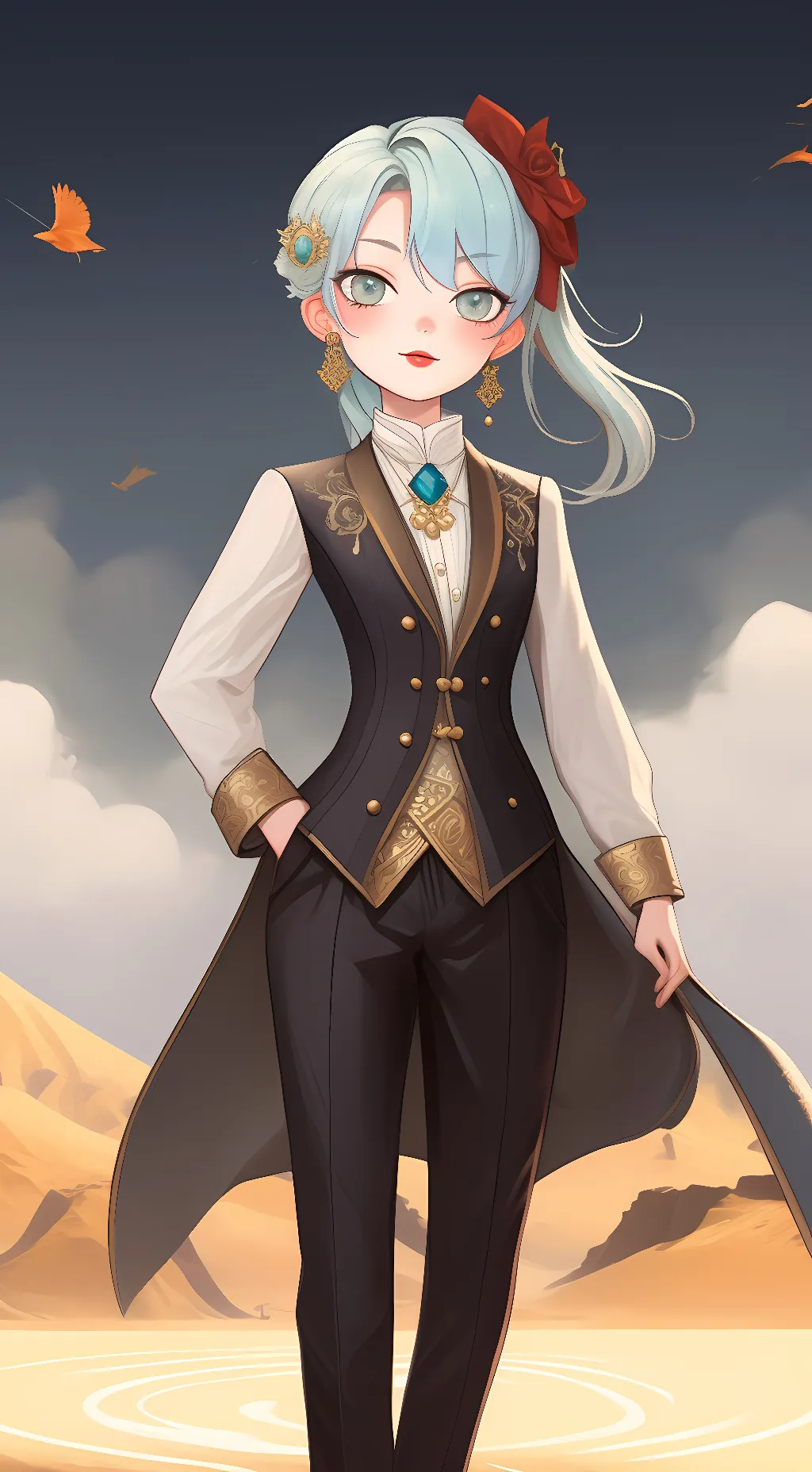 ai character: lucy  background