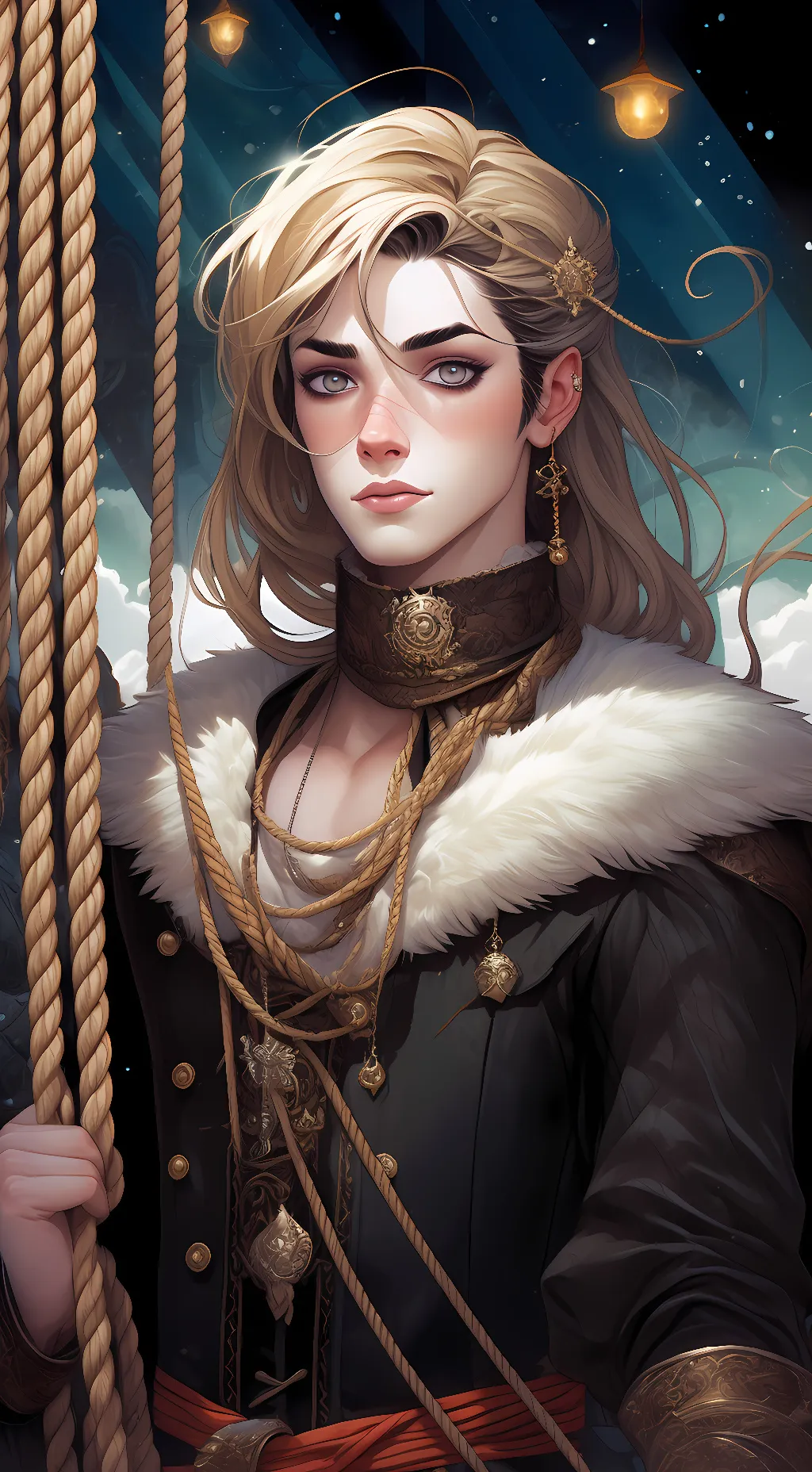 ai character: Leave. background