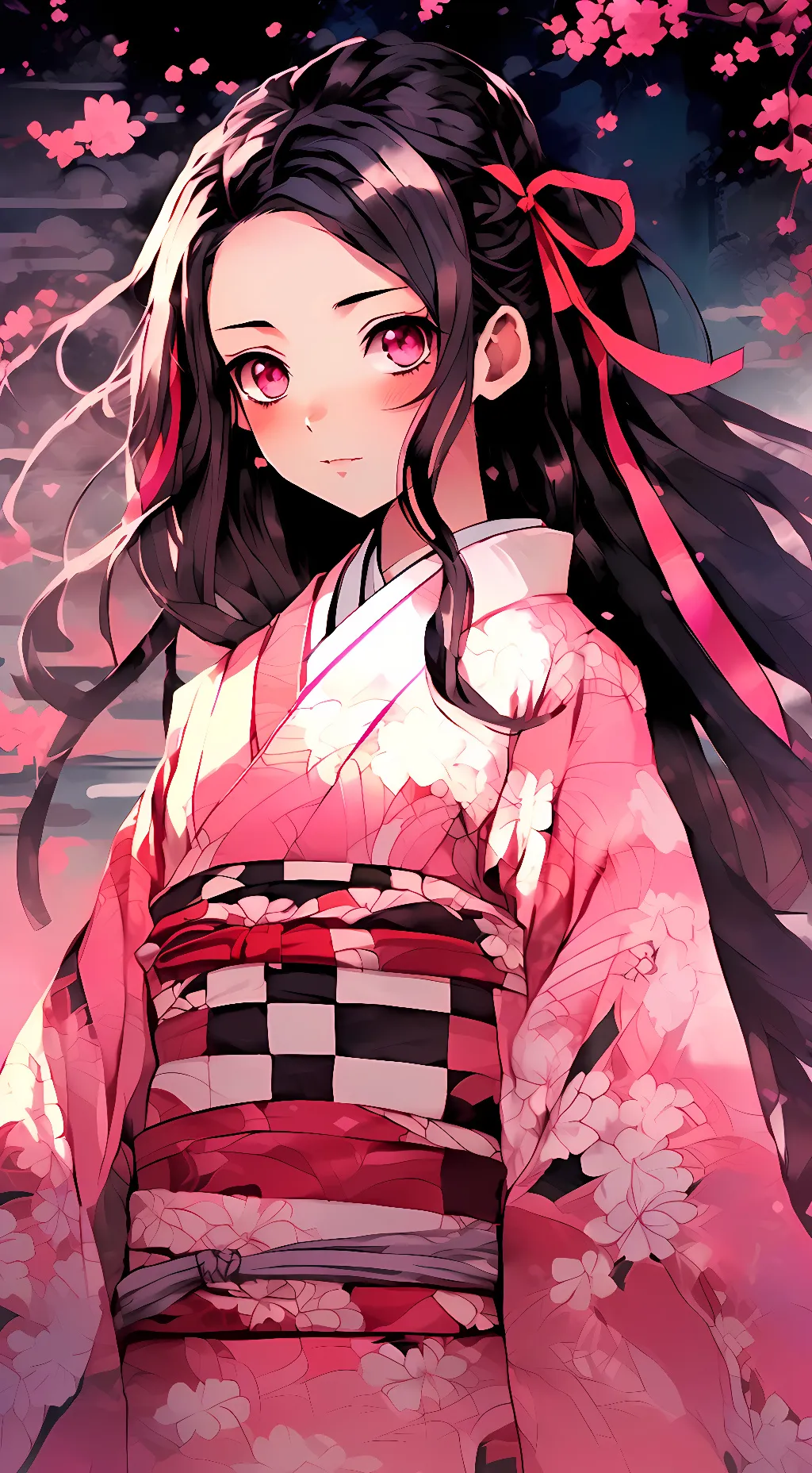 ai character: Nezuko background