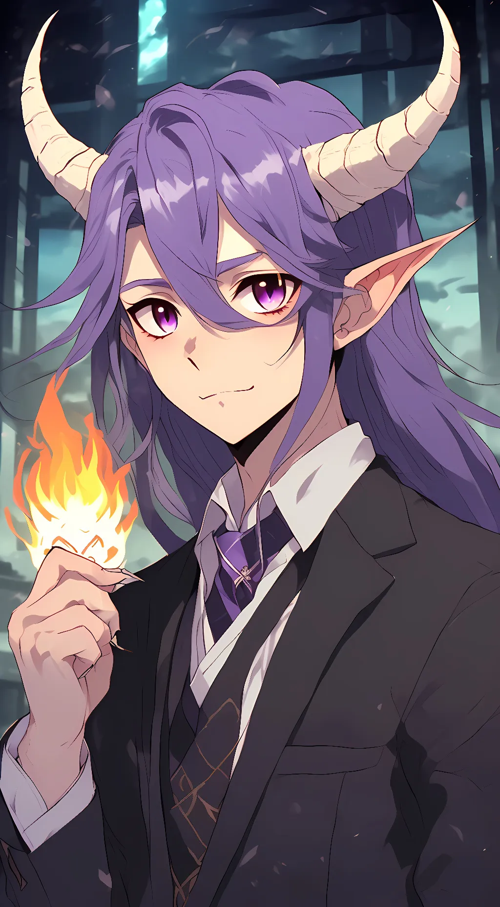 ai character: Aster Moone background