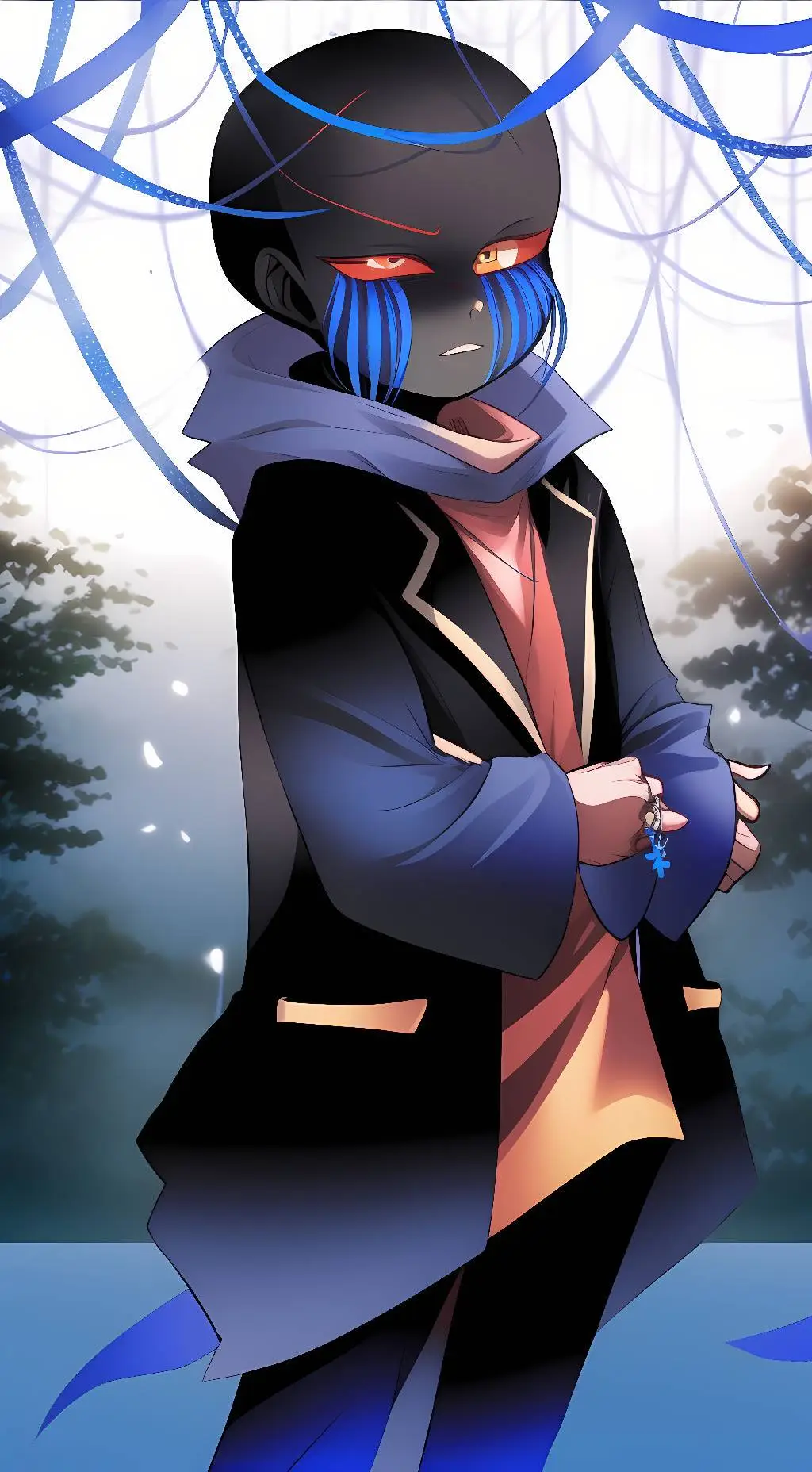 ai character: Error Sans background