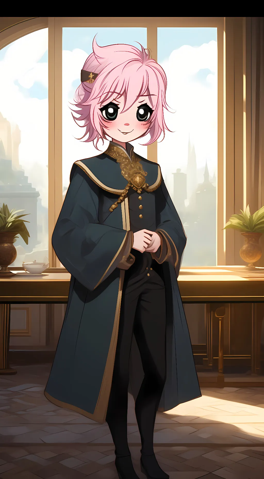 ai character: mina ashido  background