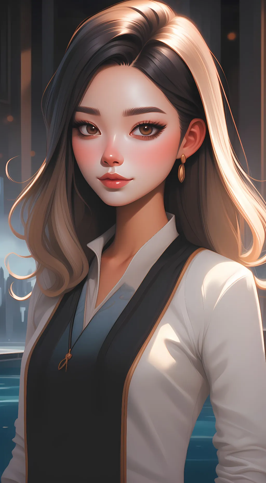 ai character: stacy background