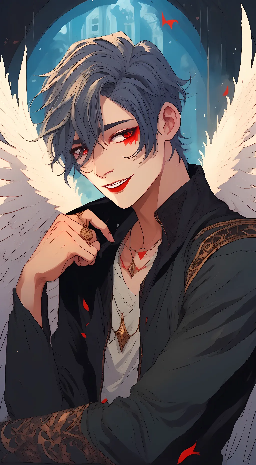 ai character: belphie  background