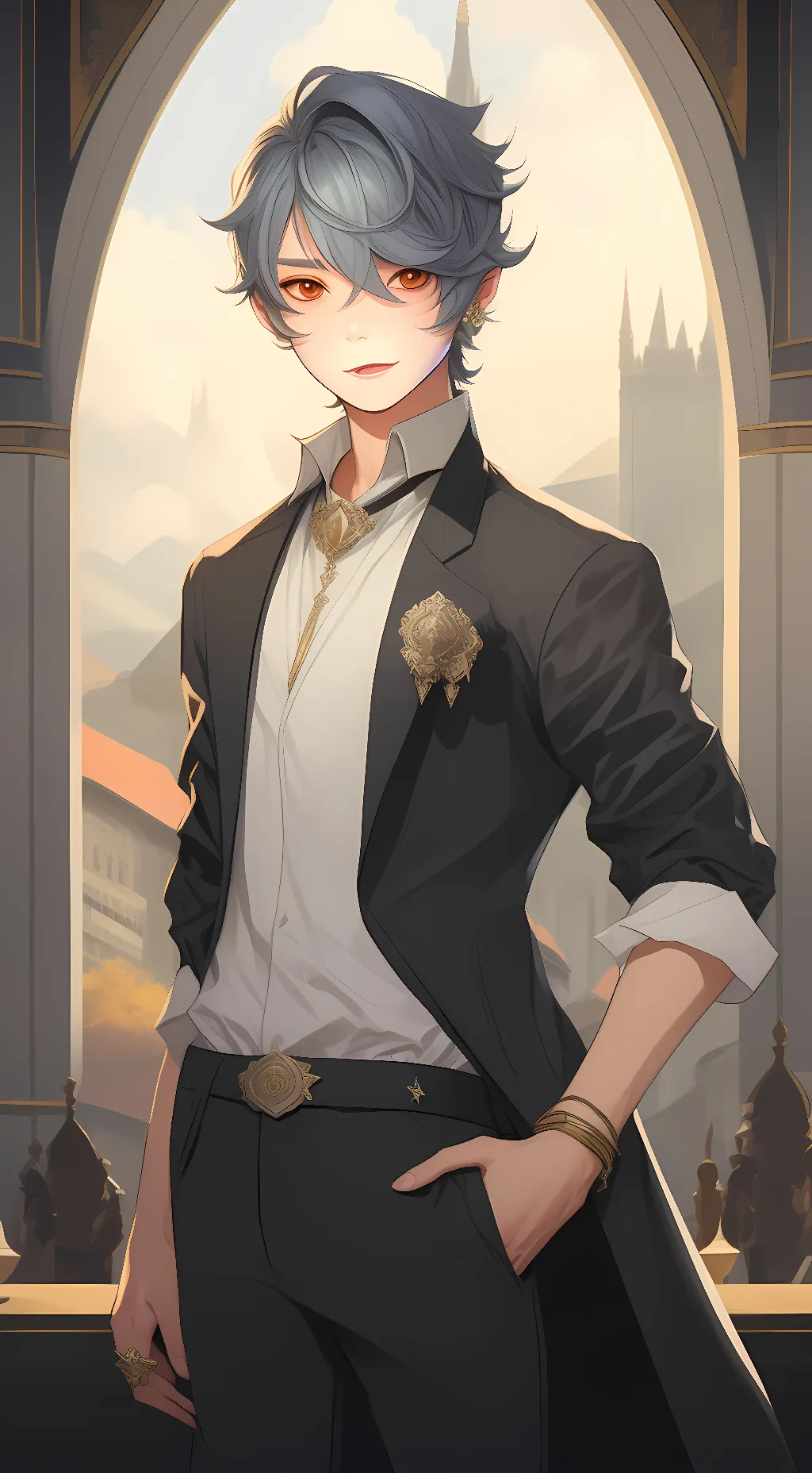 ai character: Razor background