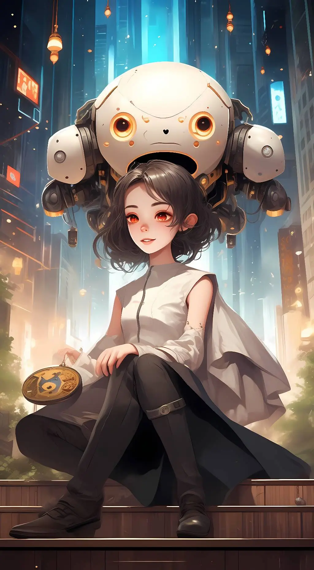 ai character: WEIRD AHH ROBOT background