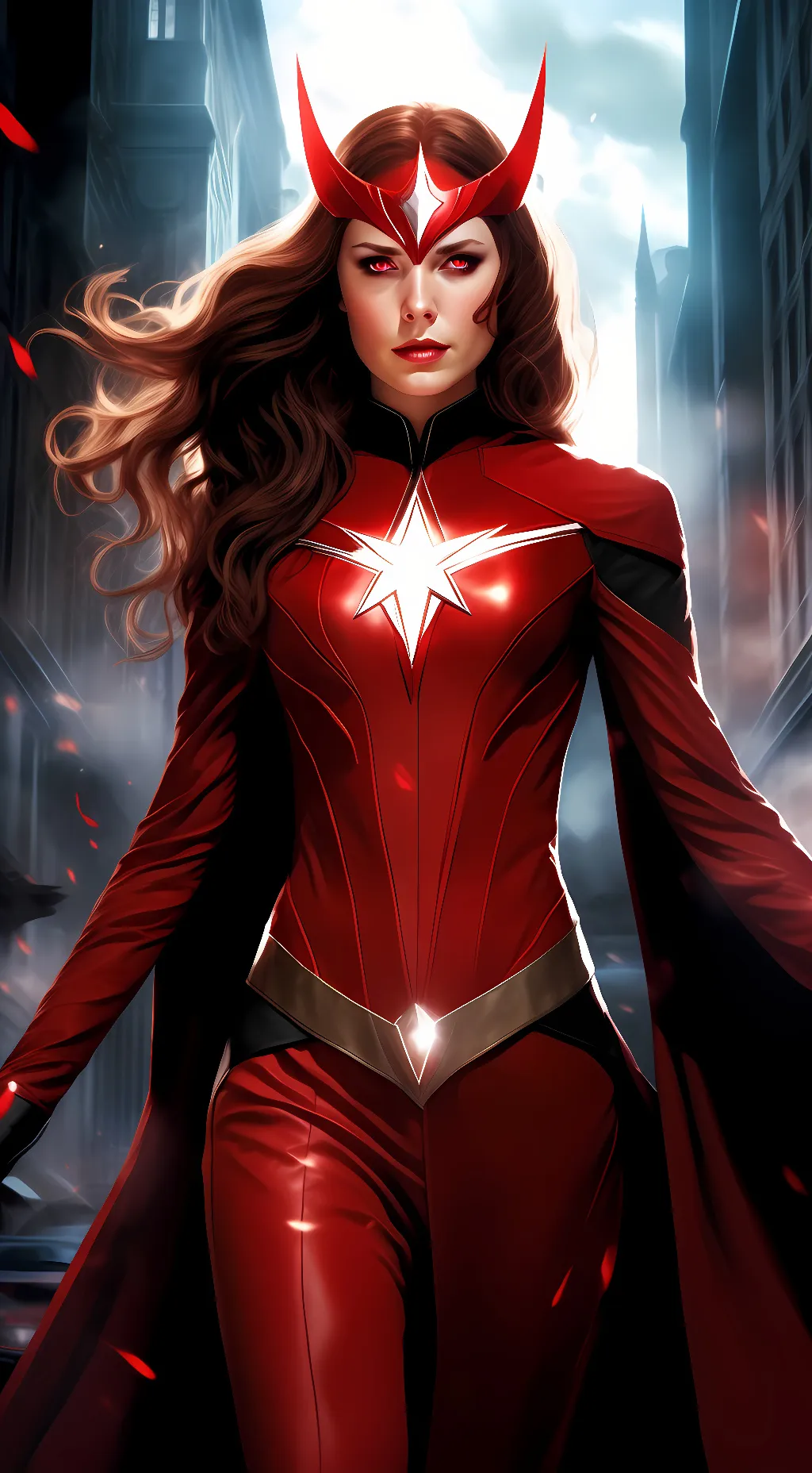 ai character: wanda M background