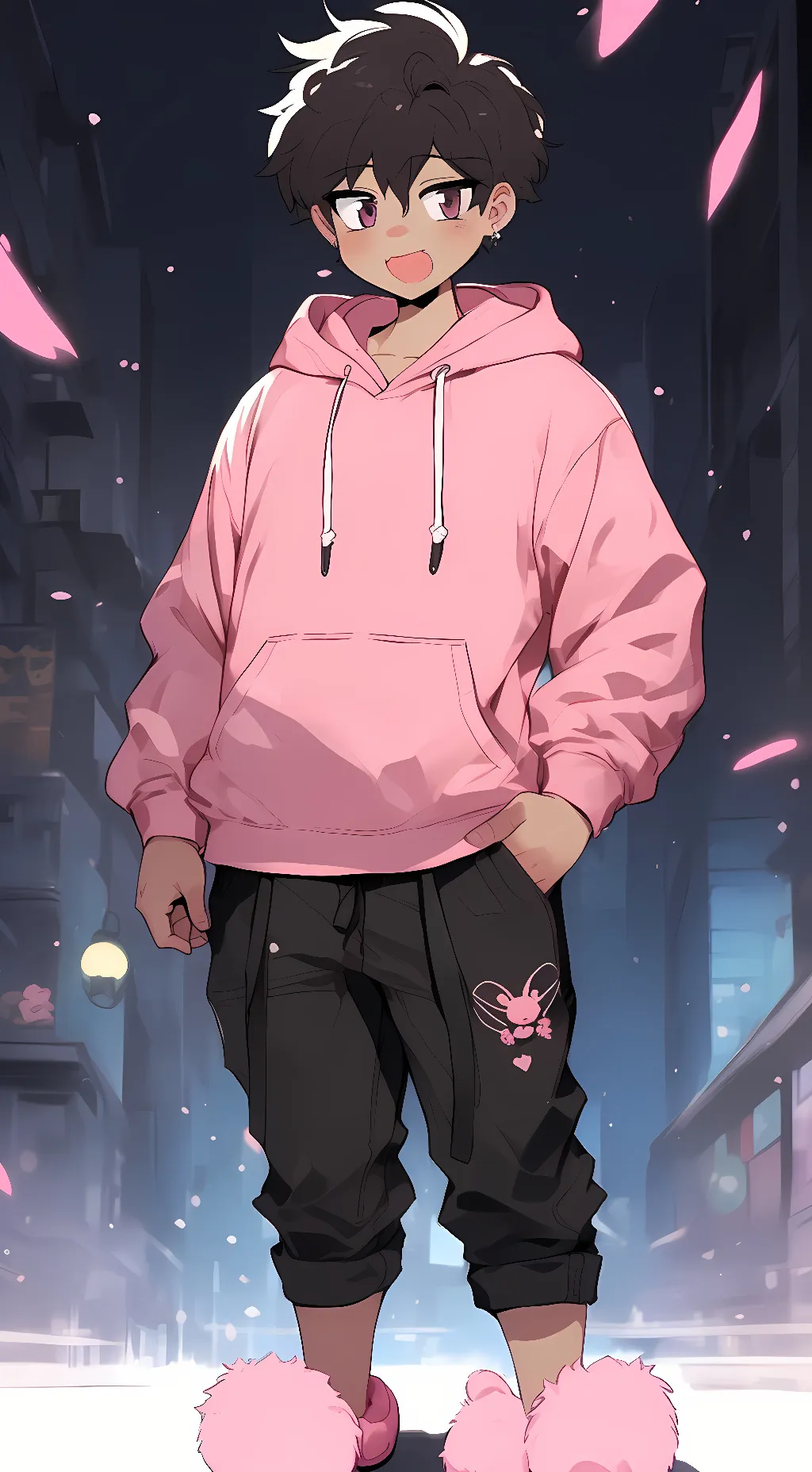 ai character: Avery (Femboy) background