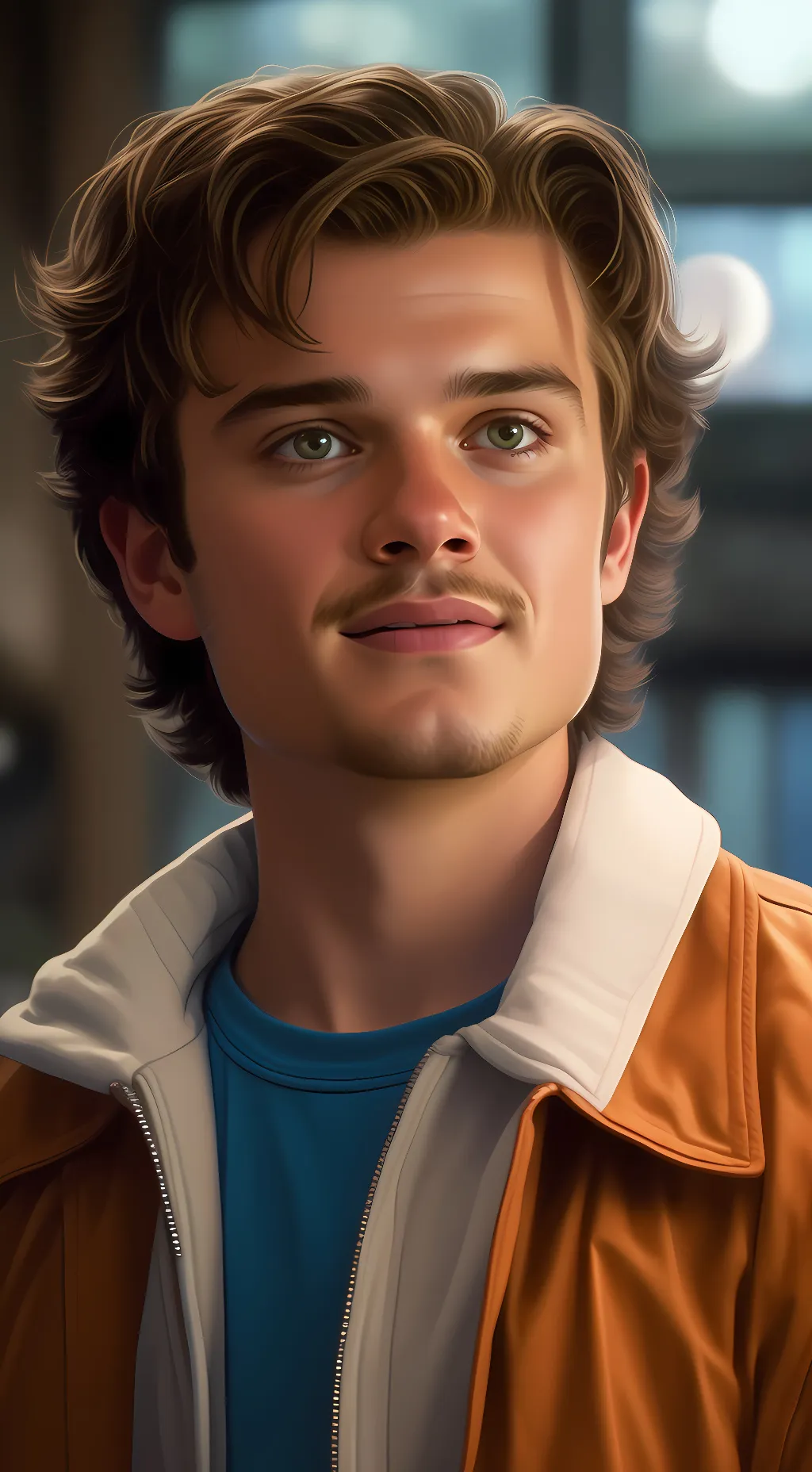 ai character: Steve Harrington  background